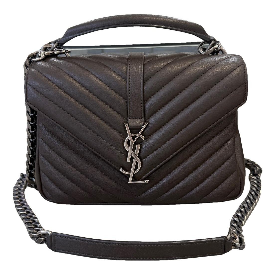 Collége monogramme leather handbag