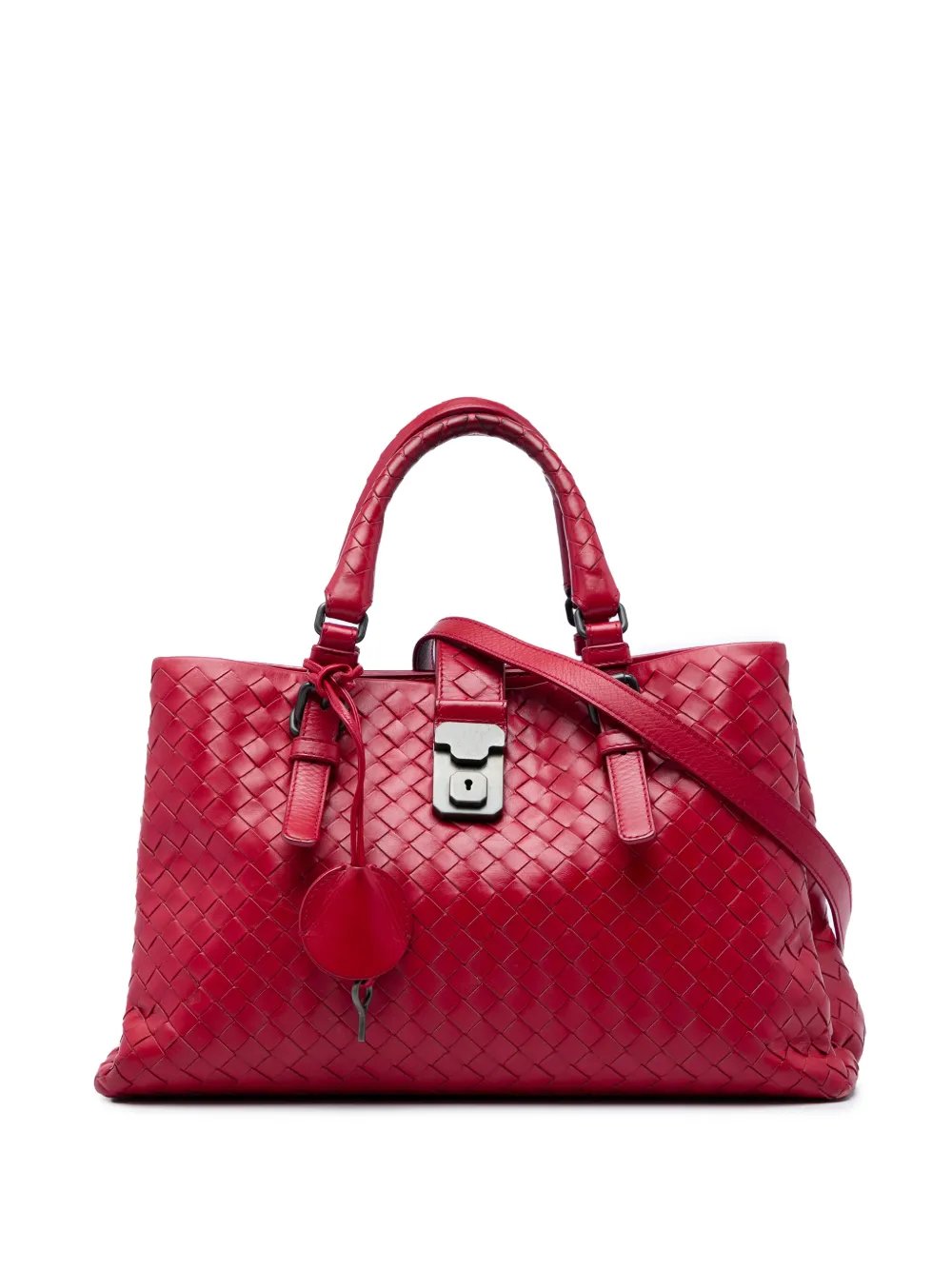 Bottega Veneta 2012-2026 Small Nappa Intrecciato Roma satchel