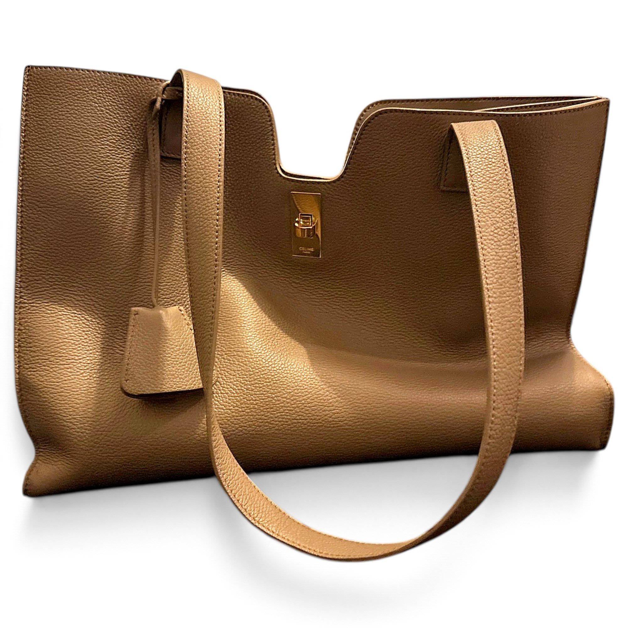 Cabas leather tote