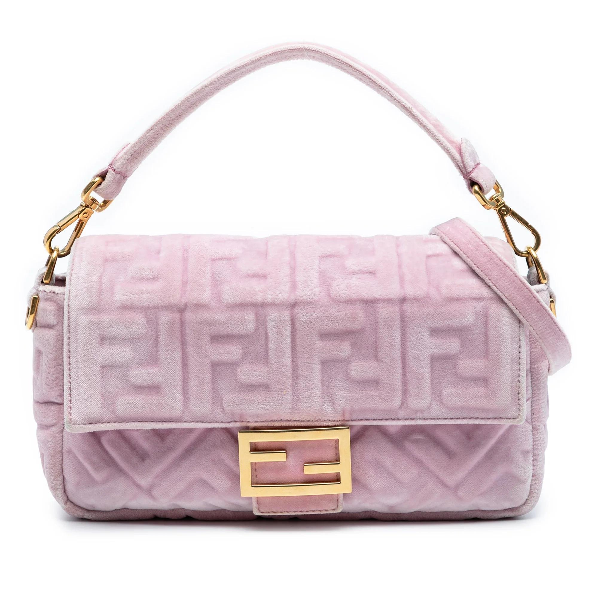 Fendi Baguette velvet satchel
