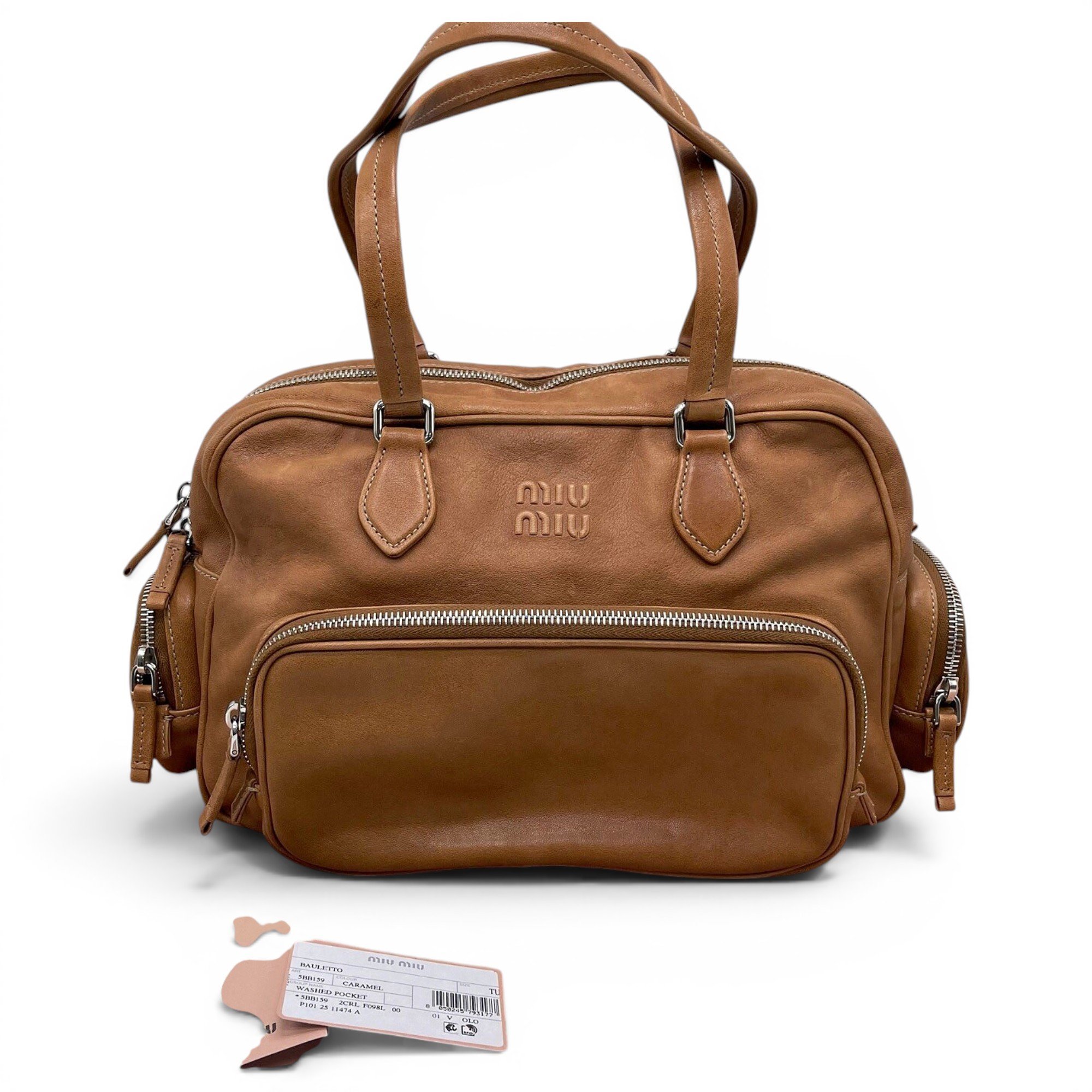 Beau leather handbag