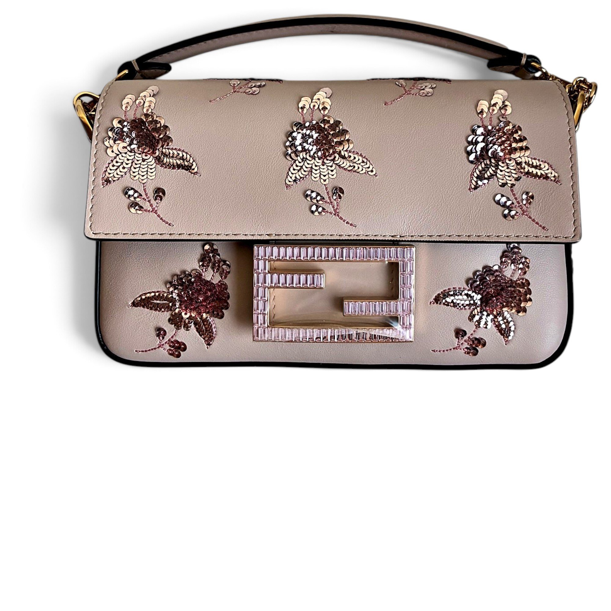 Baguette leather handbag