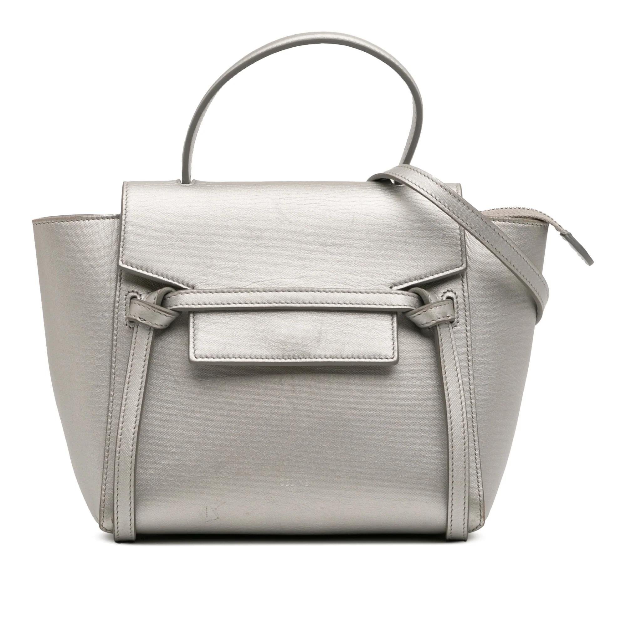 Belt pony-style calfskin handbag