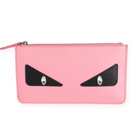 Fendi Fendi Pink Vitello Elite Monster Clutch