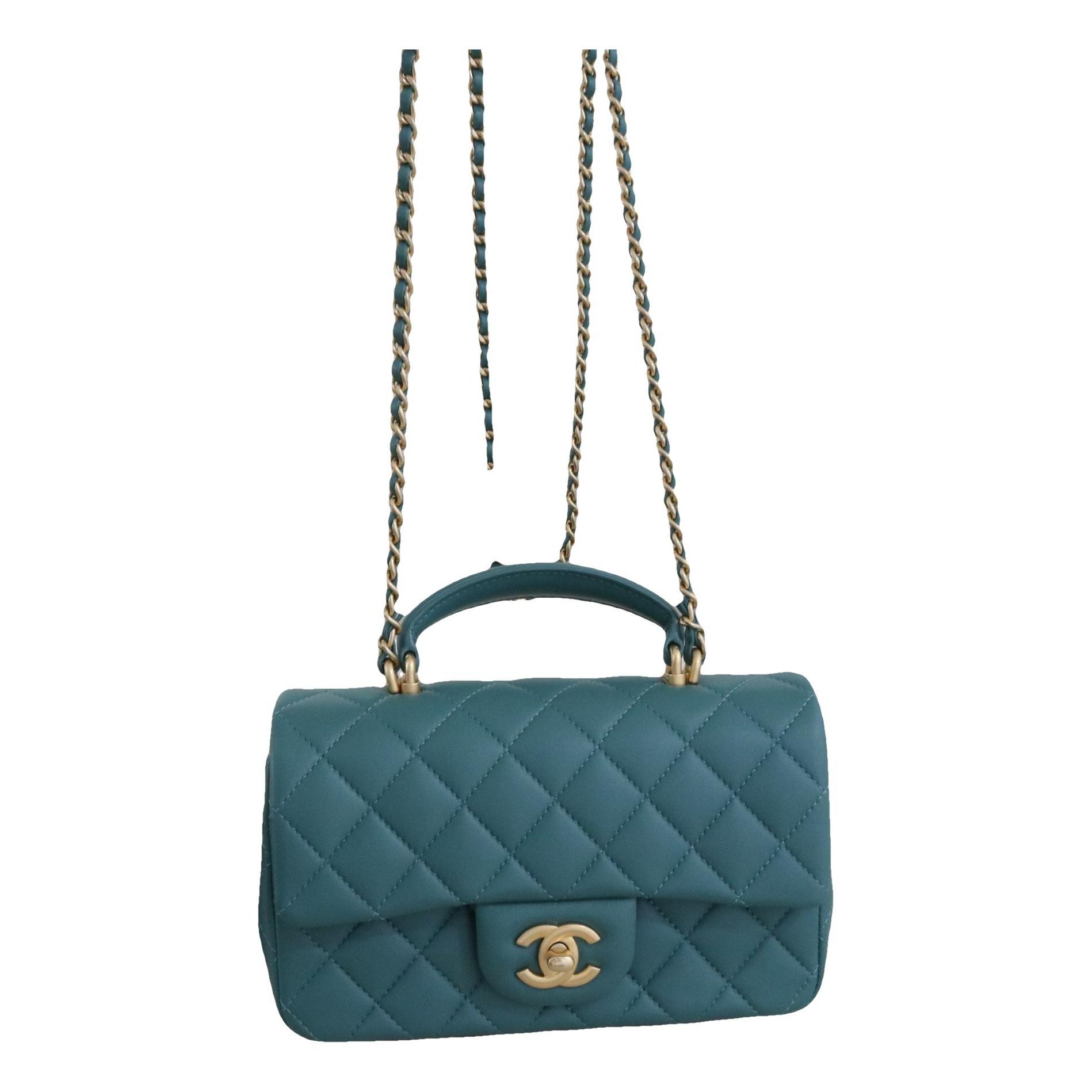 Trendy CC Flap leather handbag