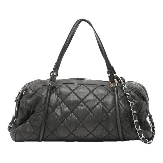 Trendy CC Quilted leather tote