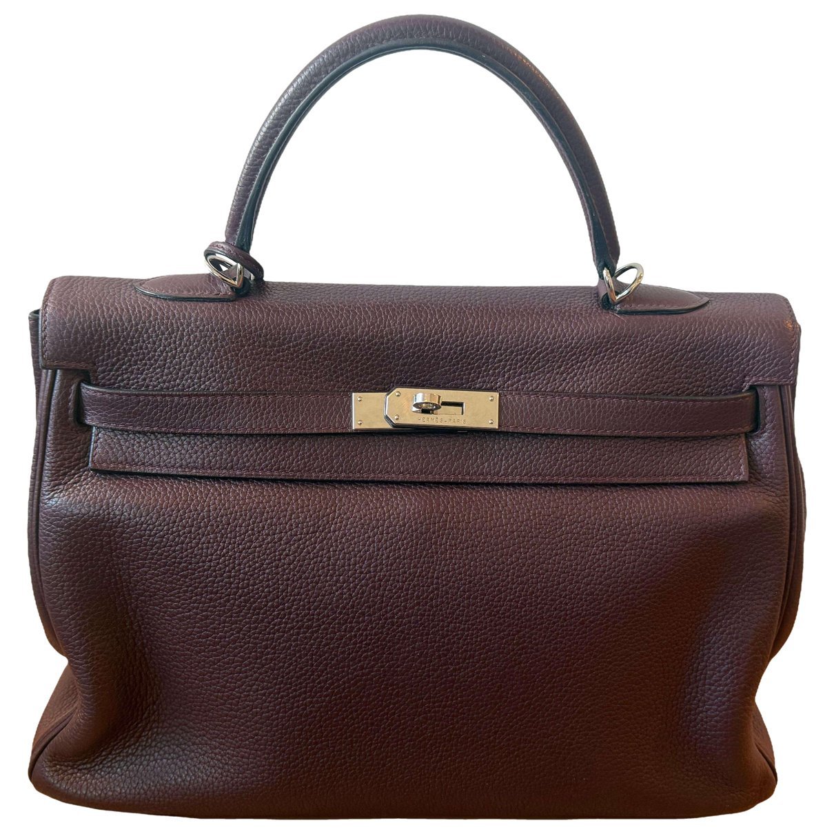 Hermes Kelly 35 Handbag Bordeaux
