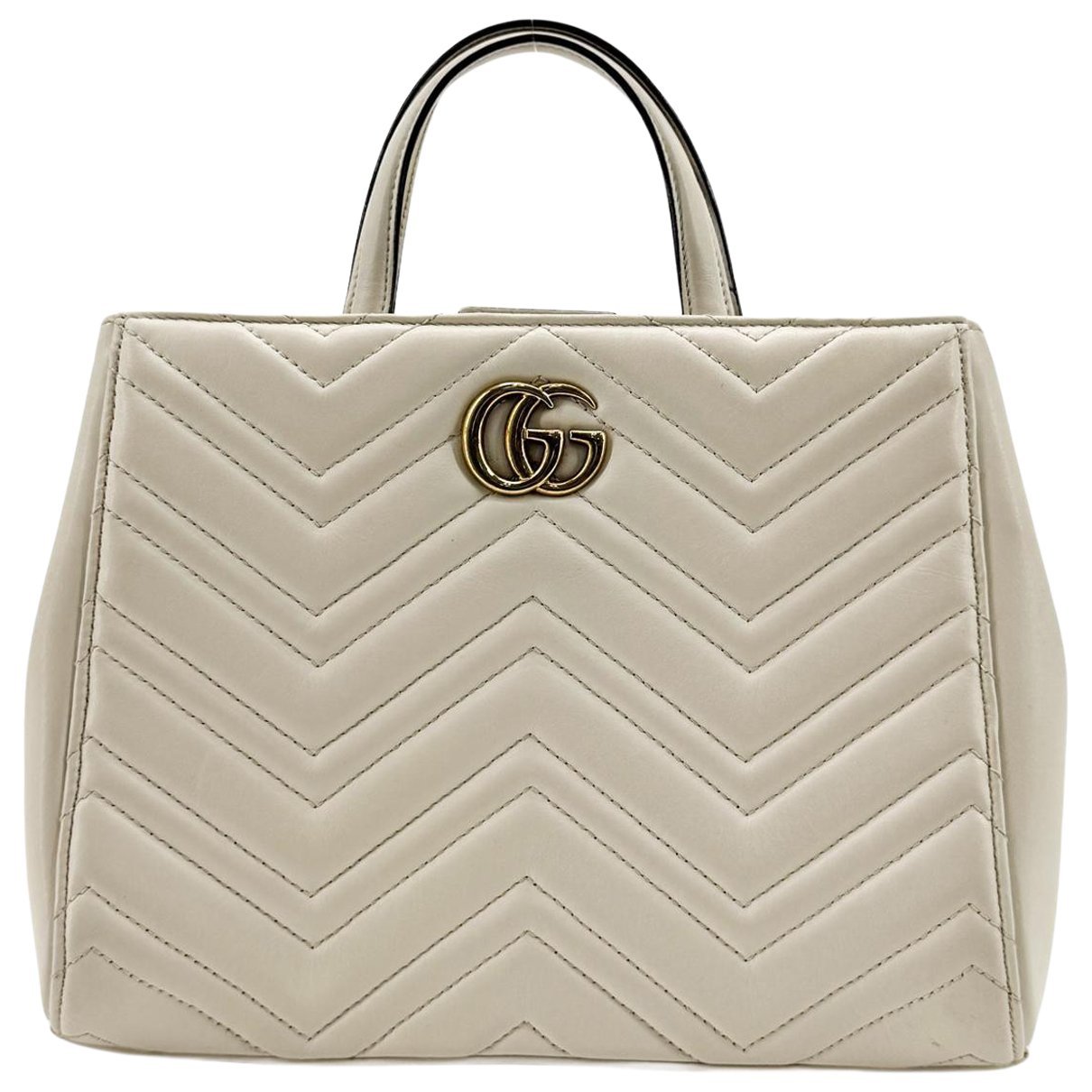 GG Marmont pony-style calfskin tote