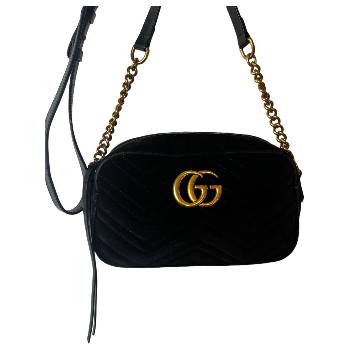 GG Marmont velvet crossbody bag