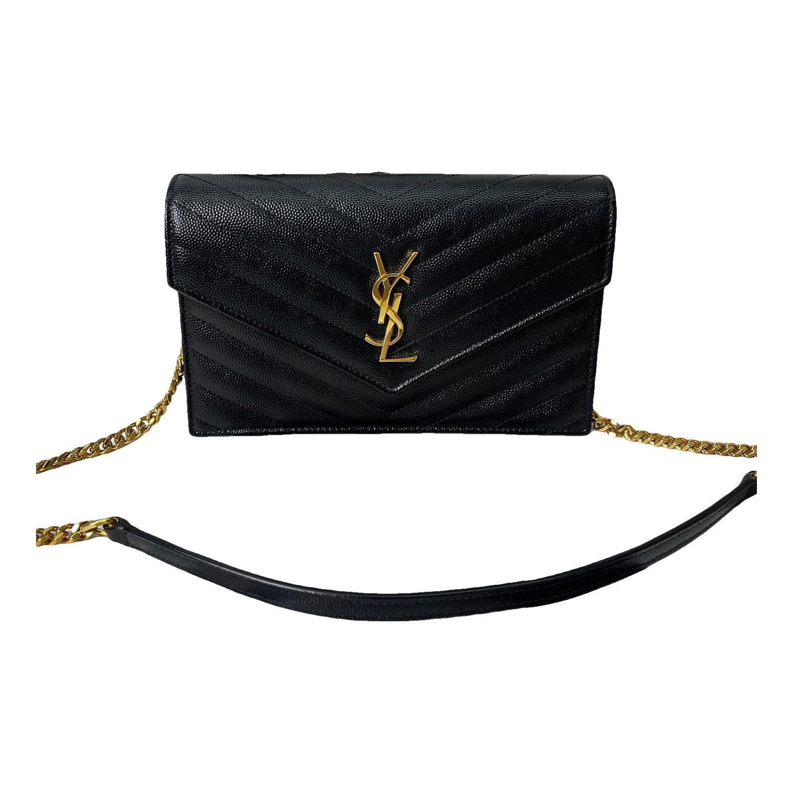 Portefeuille enveloppe leather crossbody bag