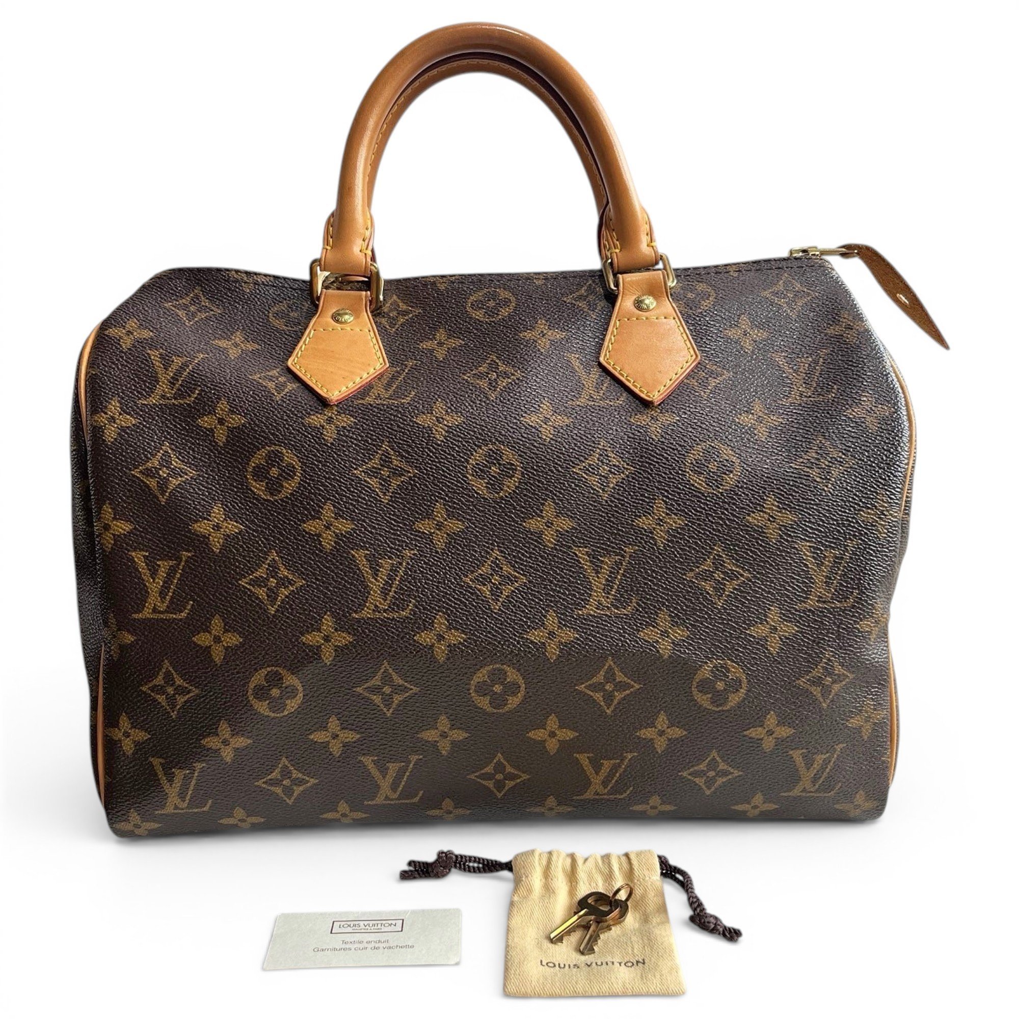 Speedy leather handbag