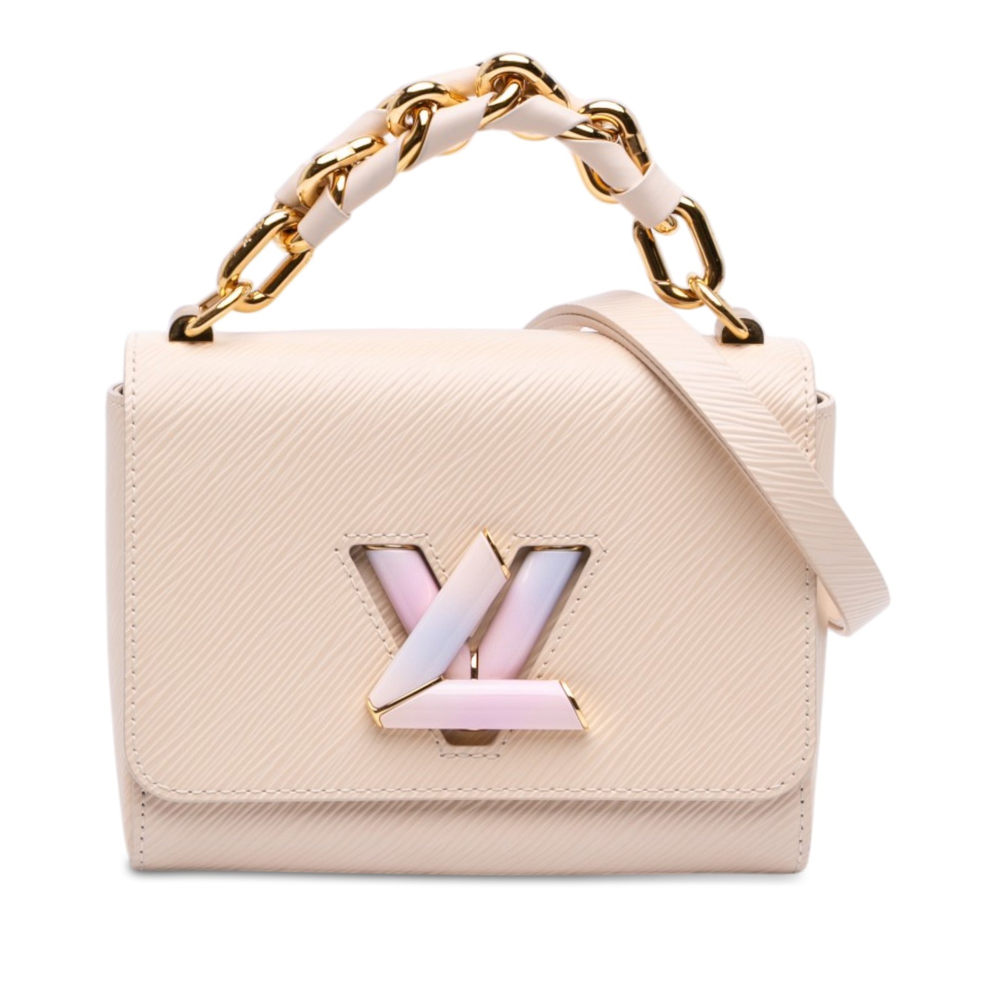 Twist leather handbag