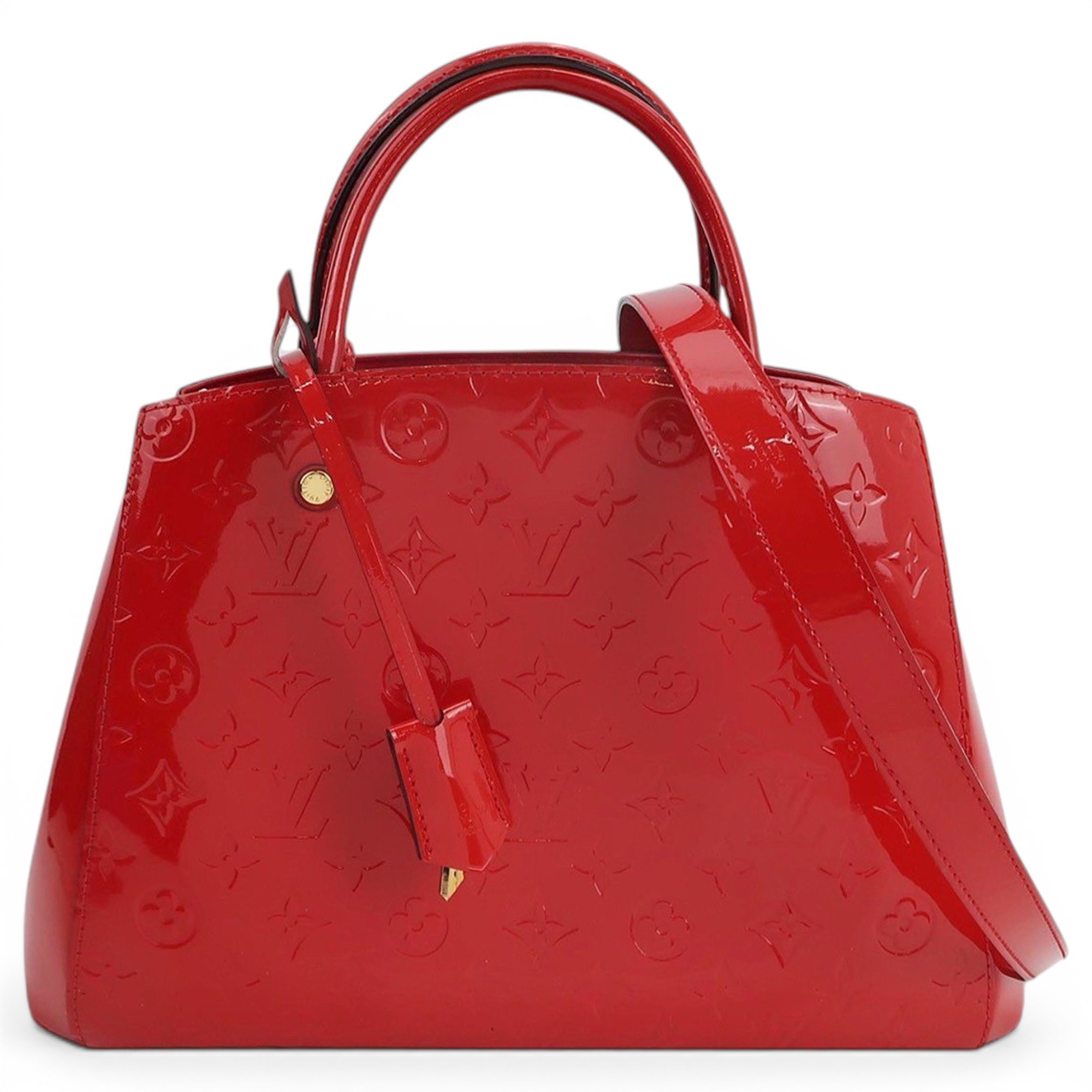 Montaigne patent leather handbag