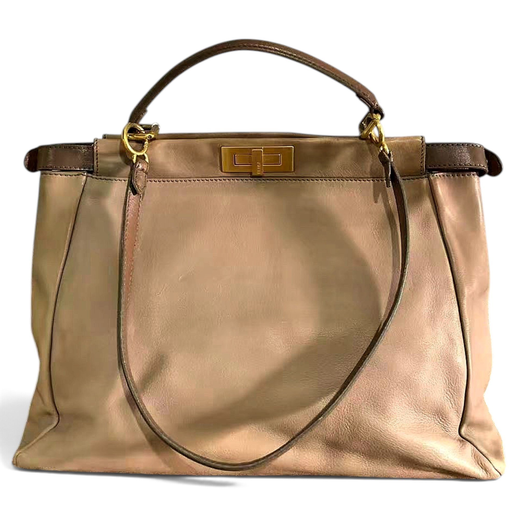 Peekaboo leather handbag