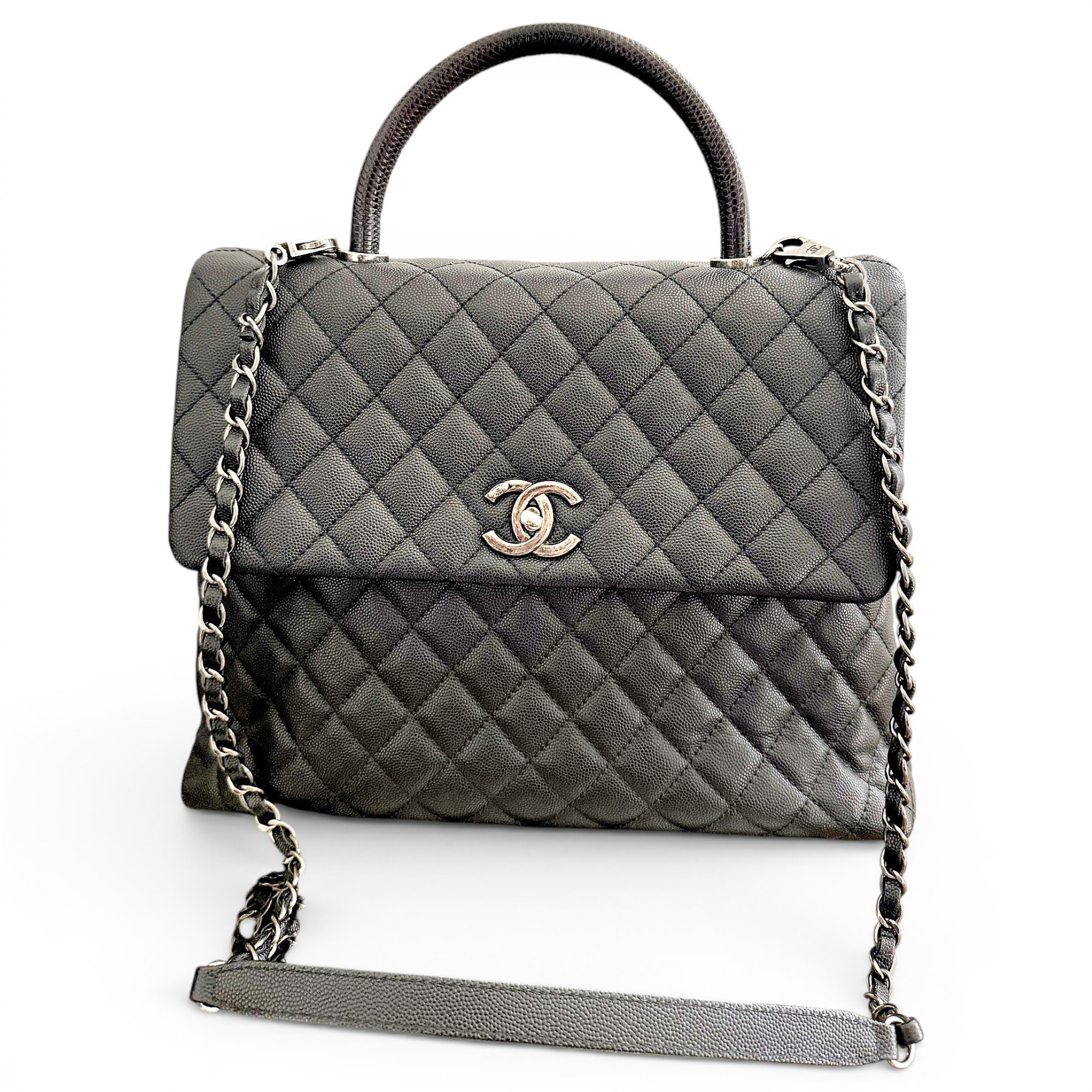 Coco Handle leather handbag