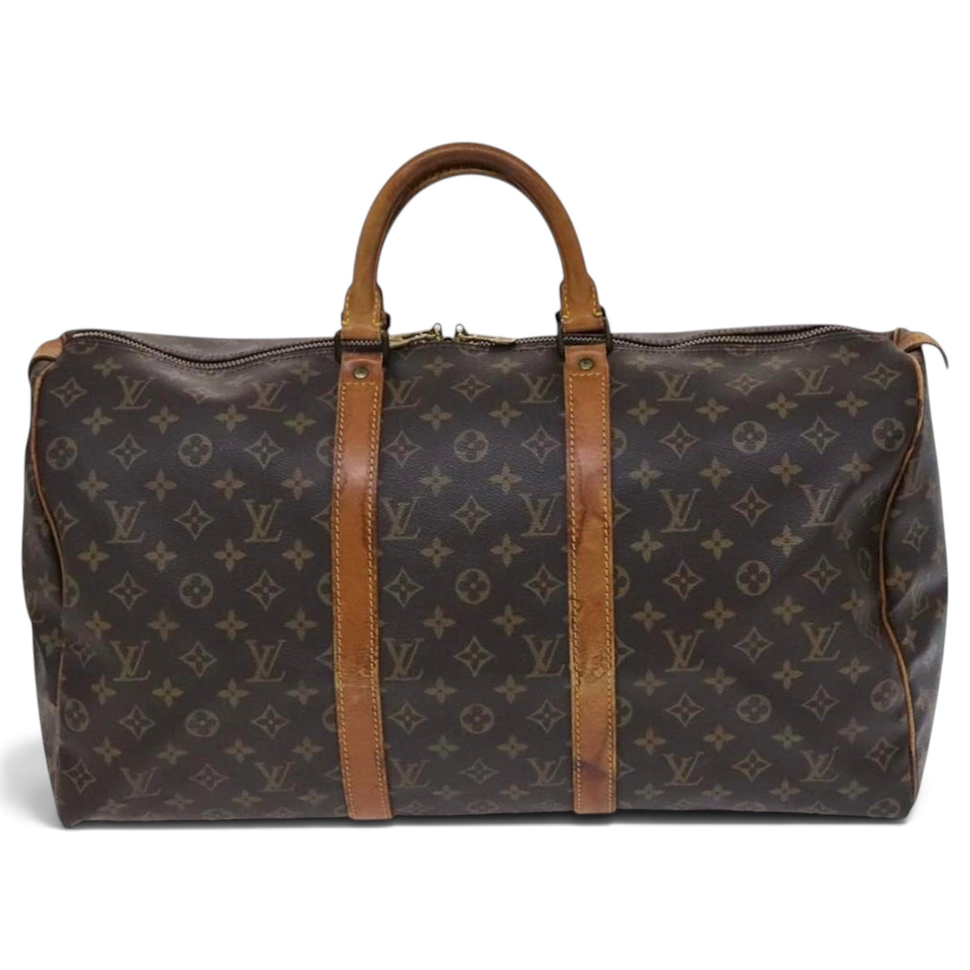 Leather bowling bag