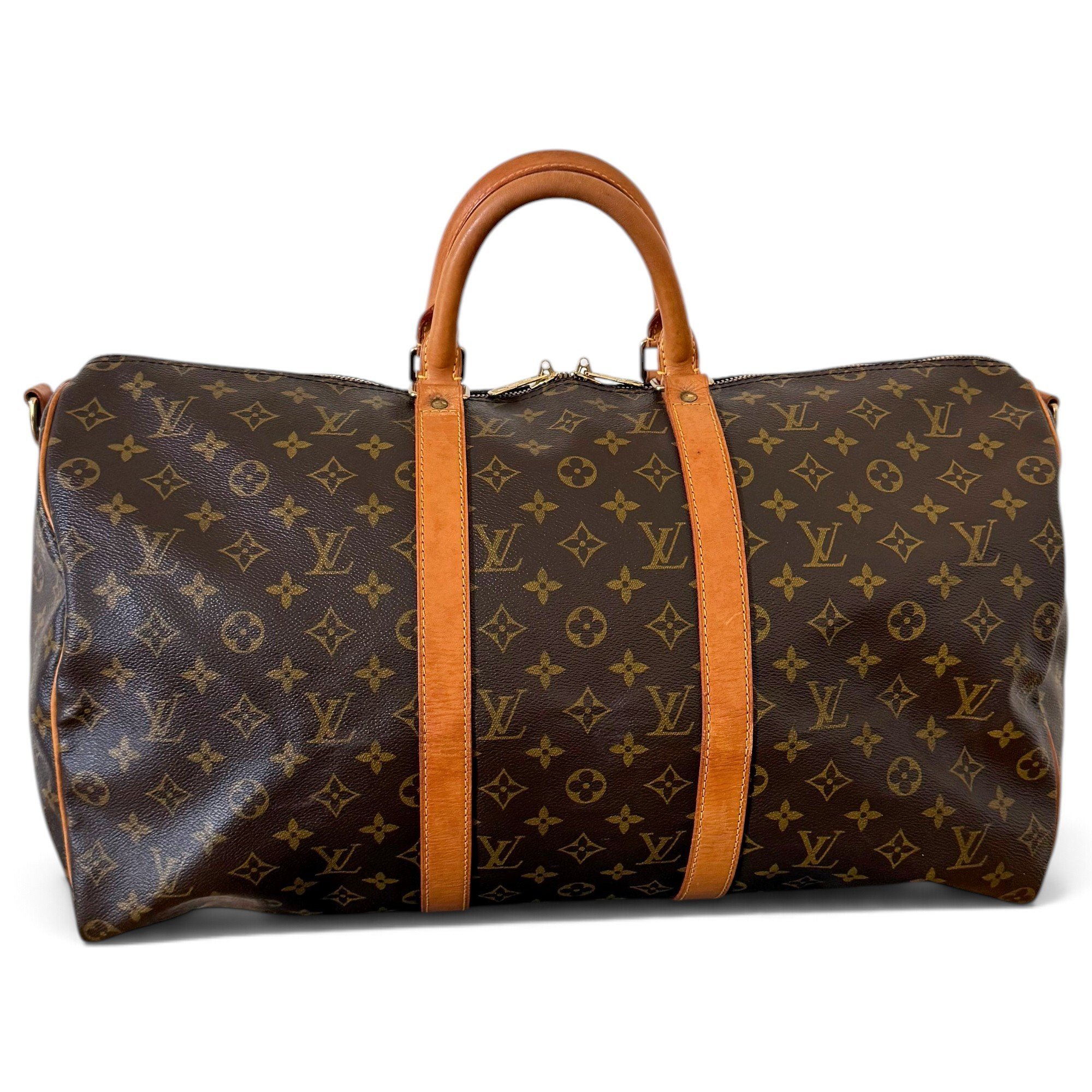 Keepall leather travel bag