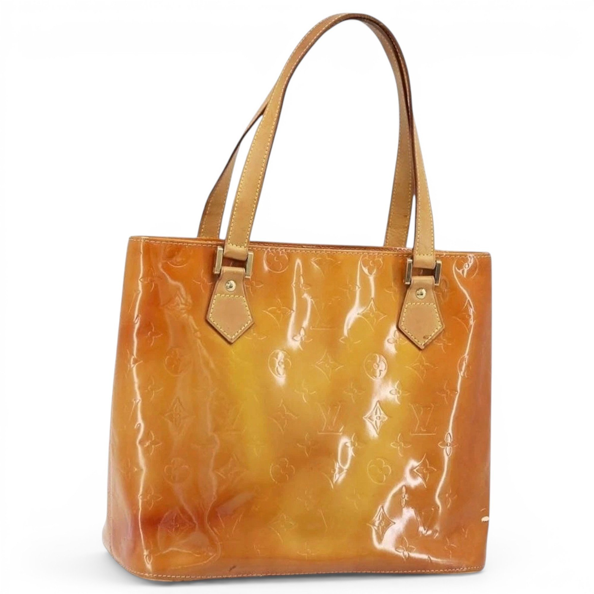 Patent leather handbag
