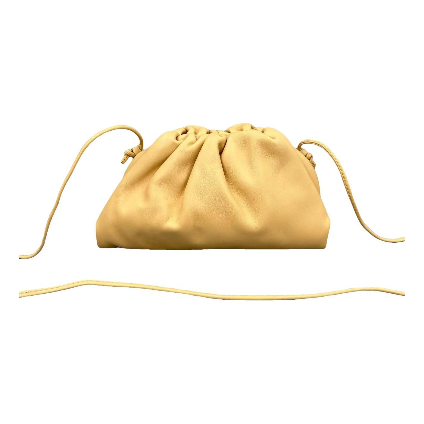 Pouch leather handbag