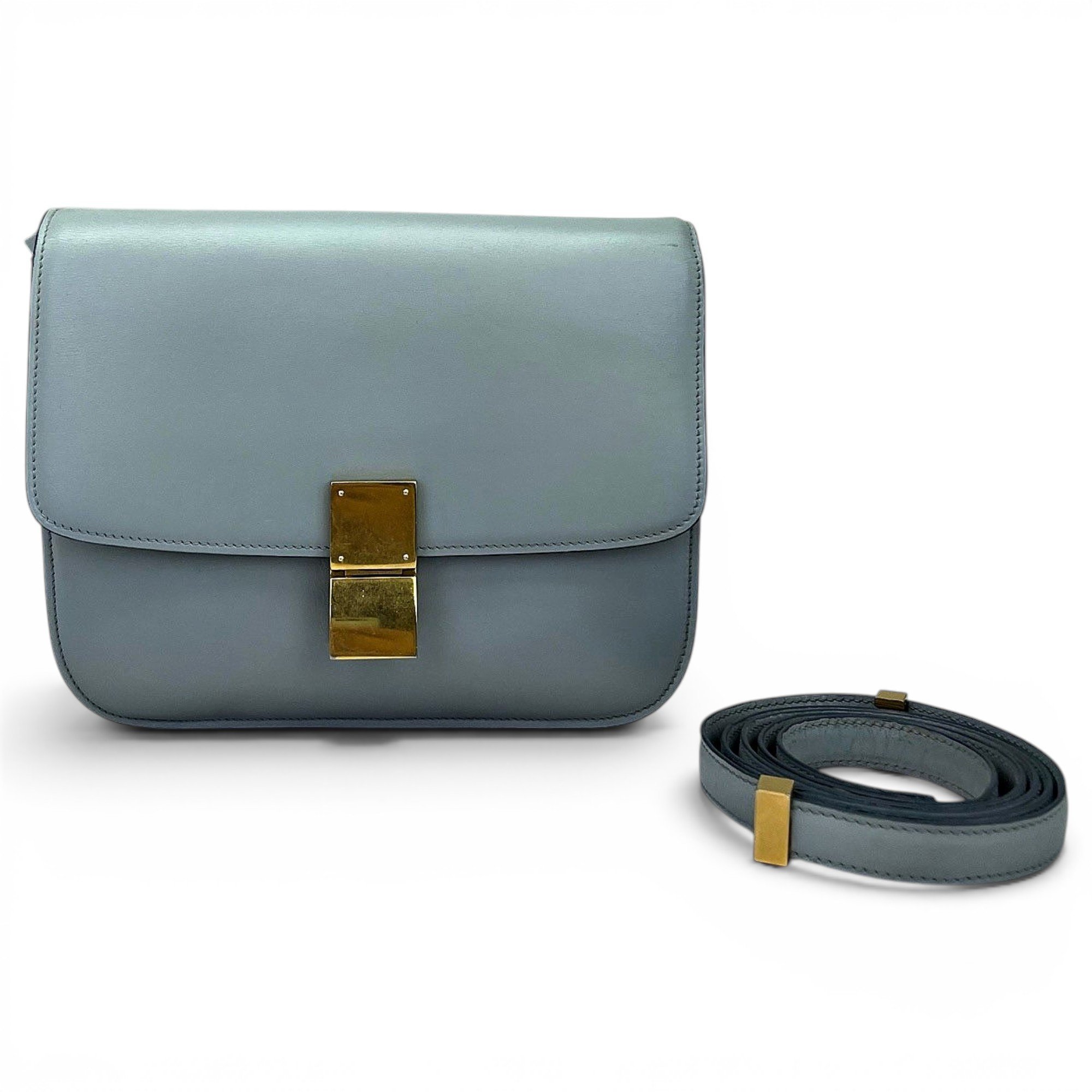 Classic leather crossbody bag