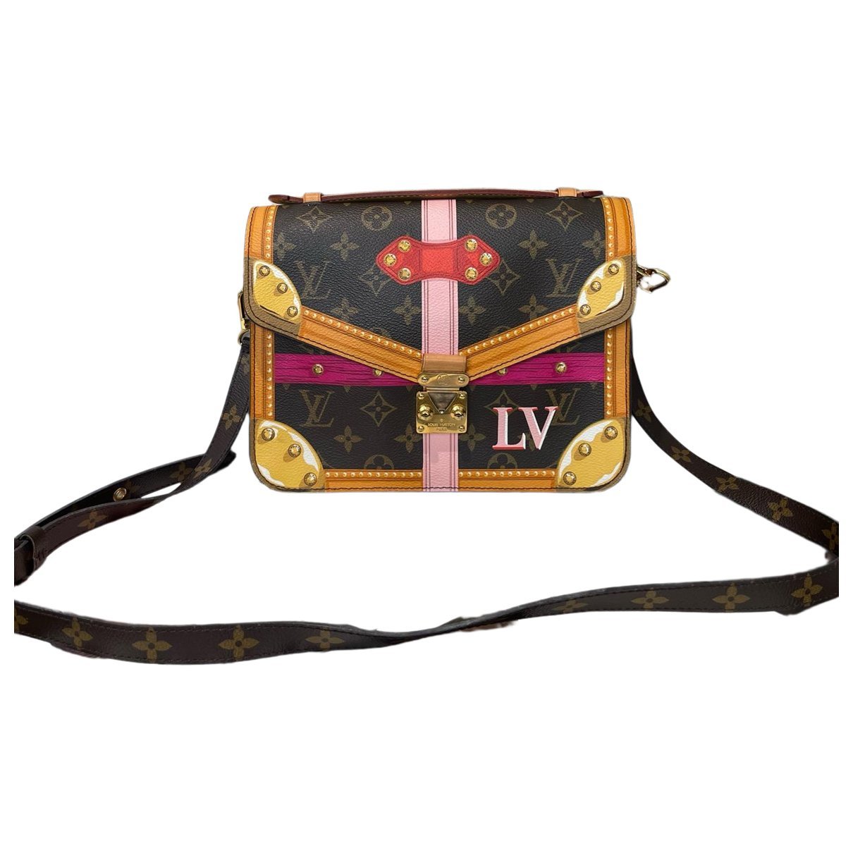 Trompe l'œil leather handbag