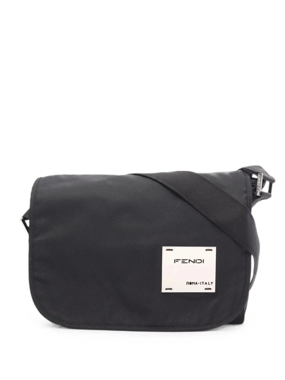 2000s logo-plate shoulder bag