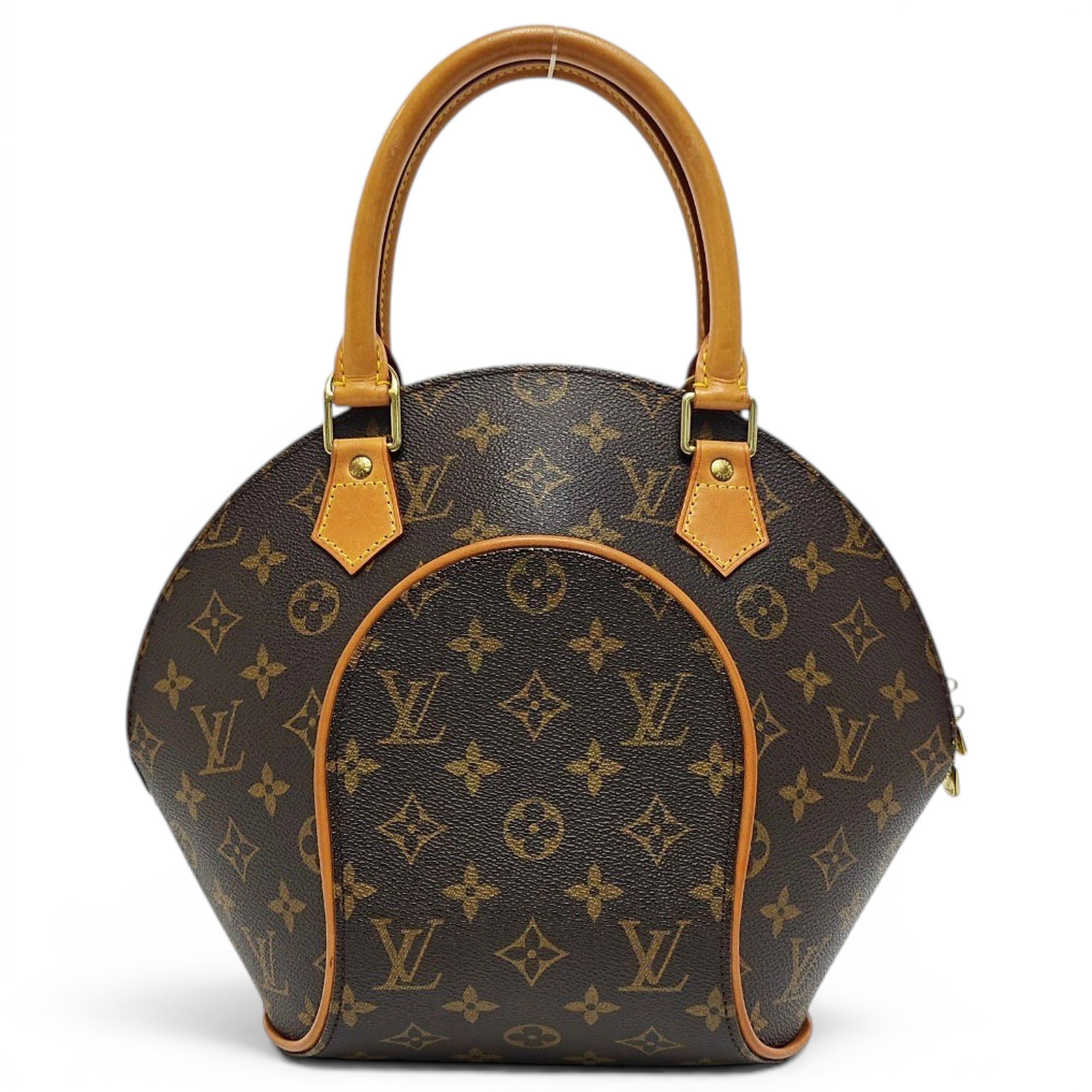 Ellipse leather handbag