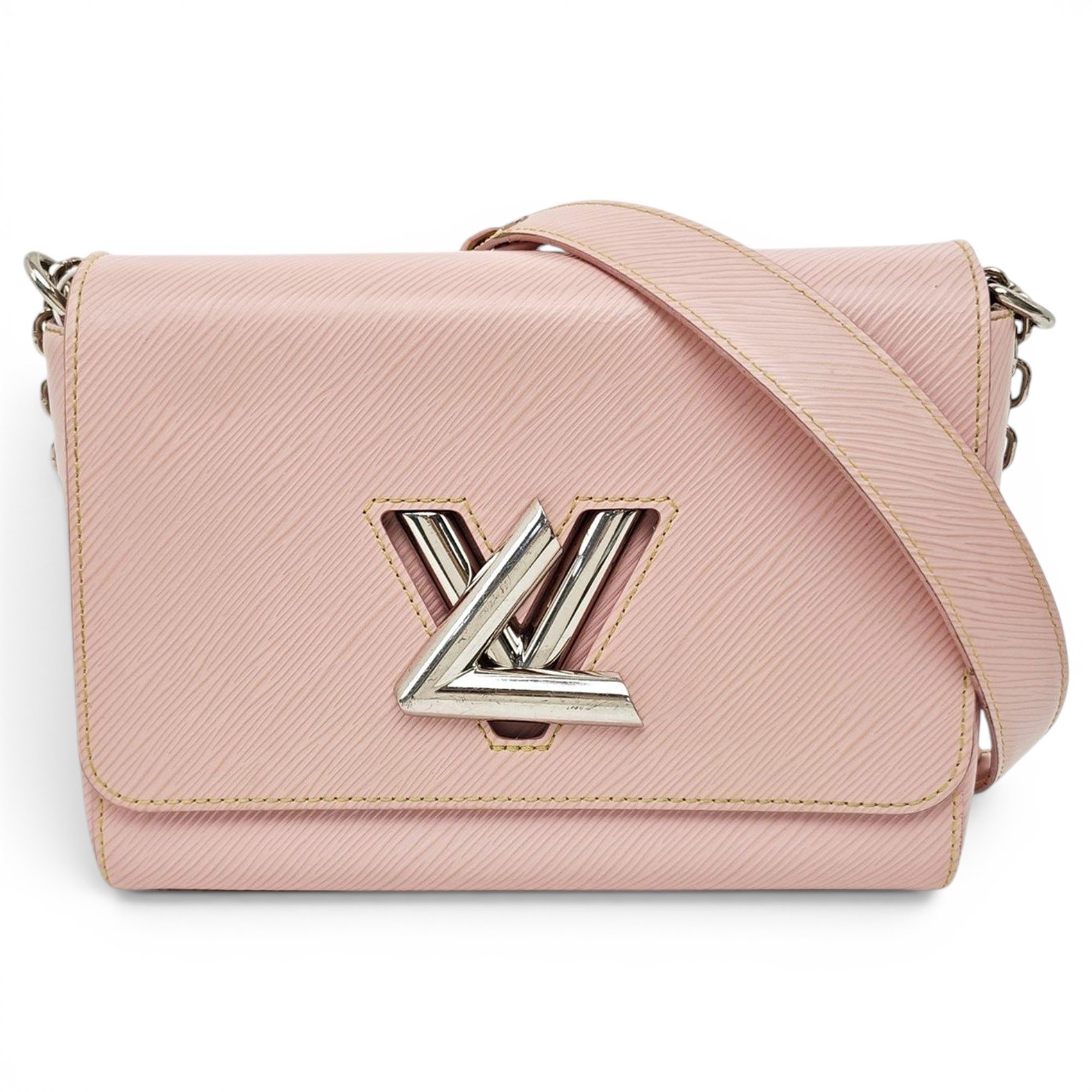 Twist leather handbag