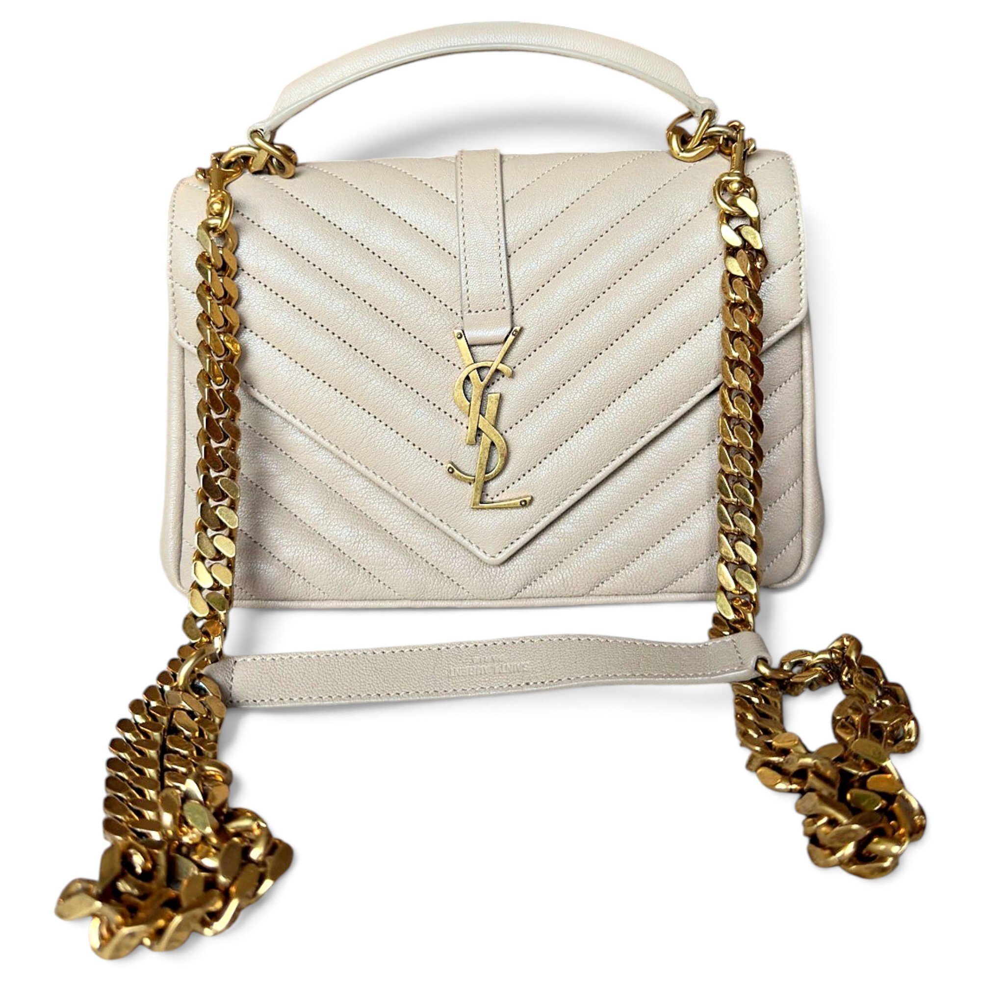 Collége monogramme leather handbag