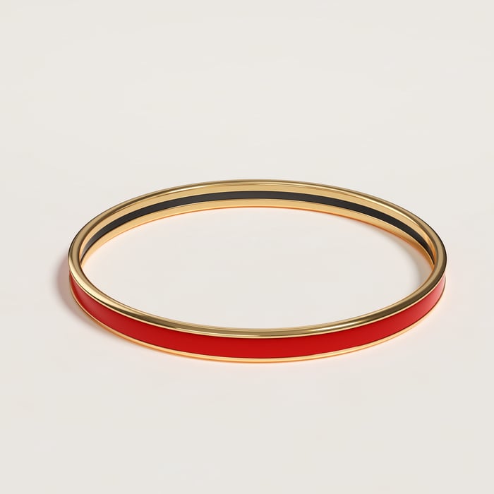 Rouge Amarante Uni Bangle