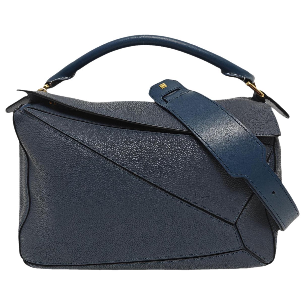 Puzzle leather handbag
