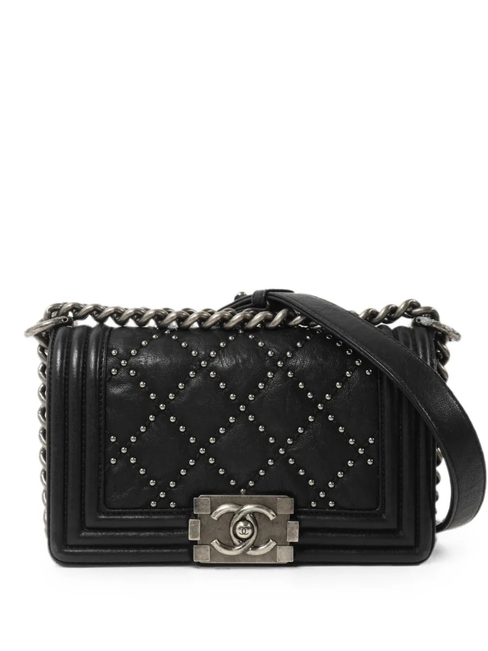 Boy 20 studded chain strap shoulder bag
