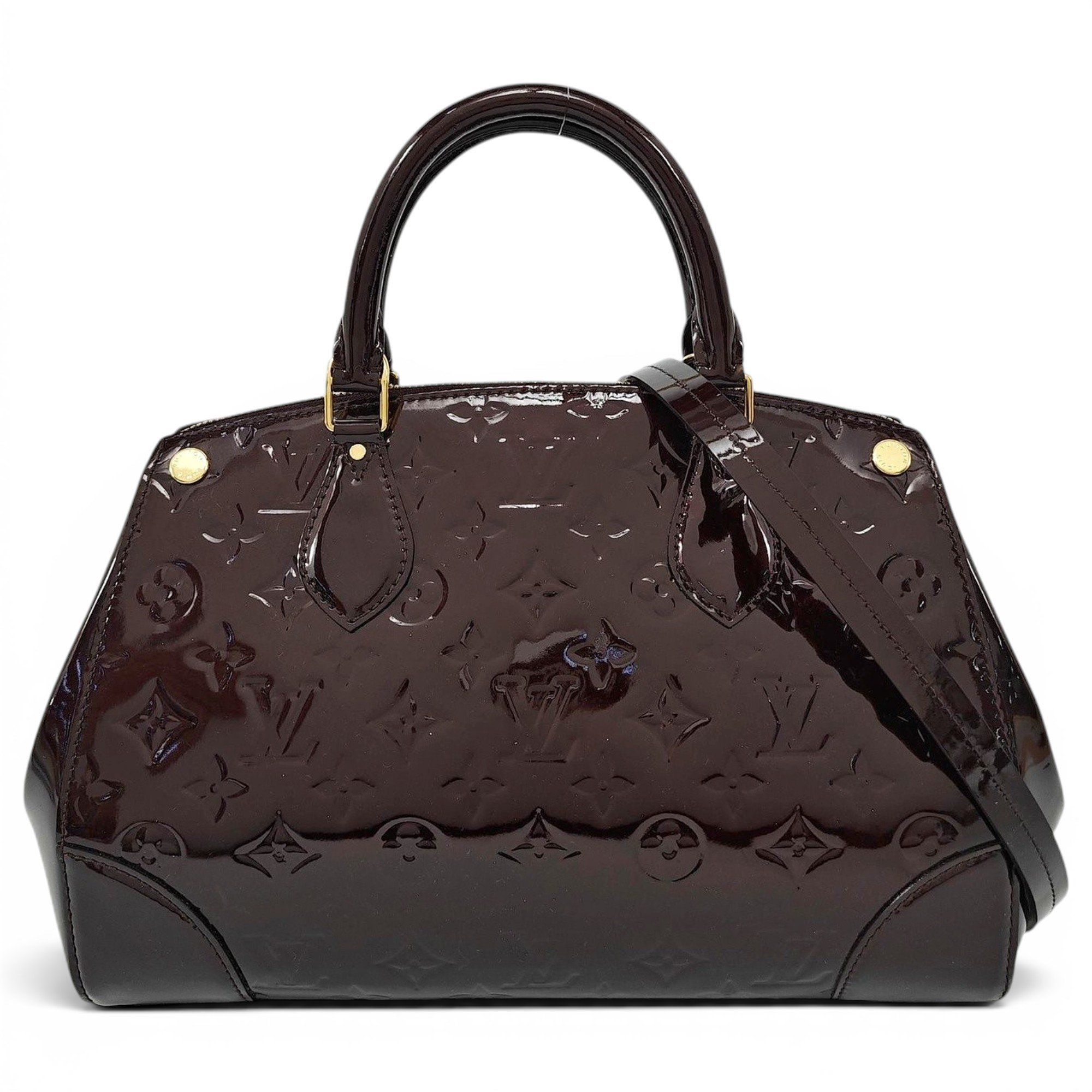 Patent leather handbag
