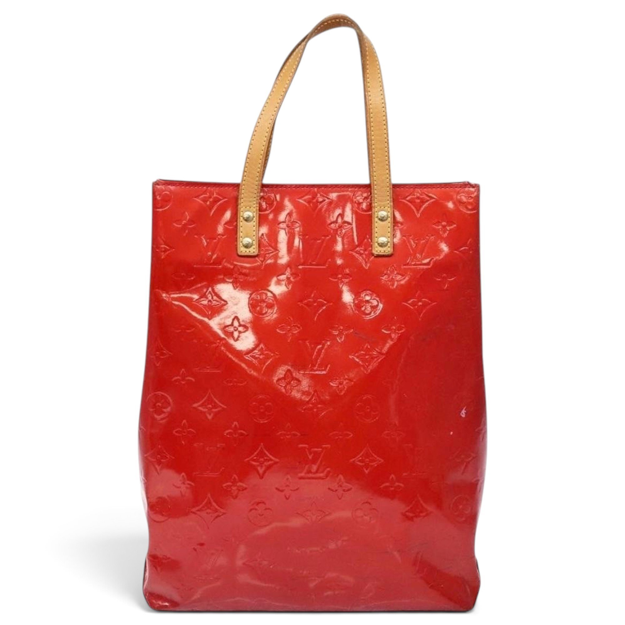 Reade patent leather handbag