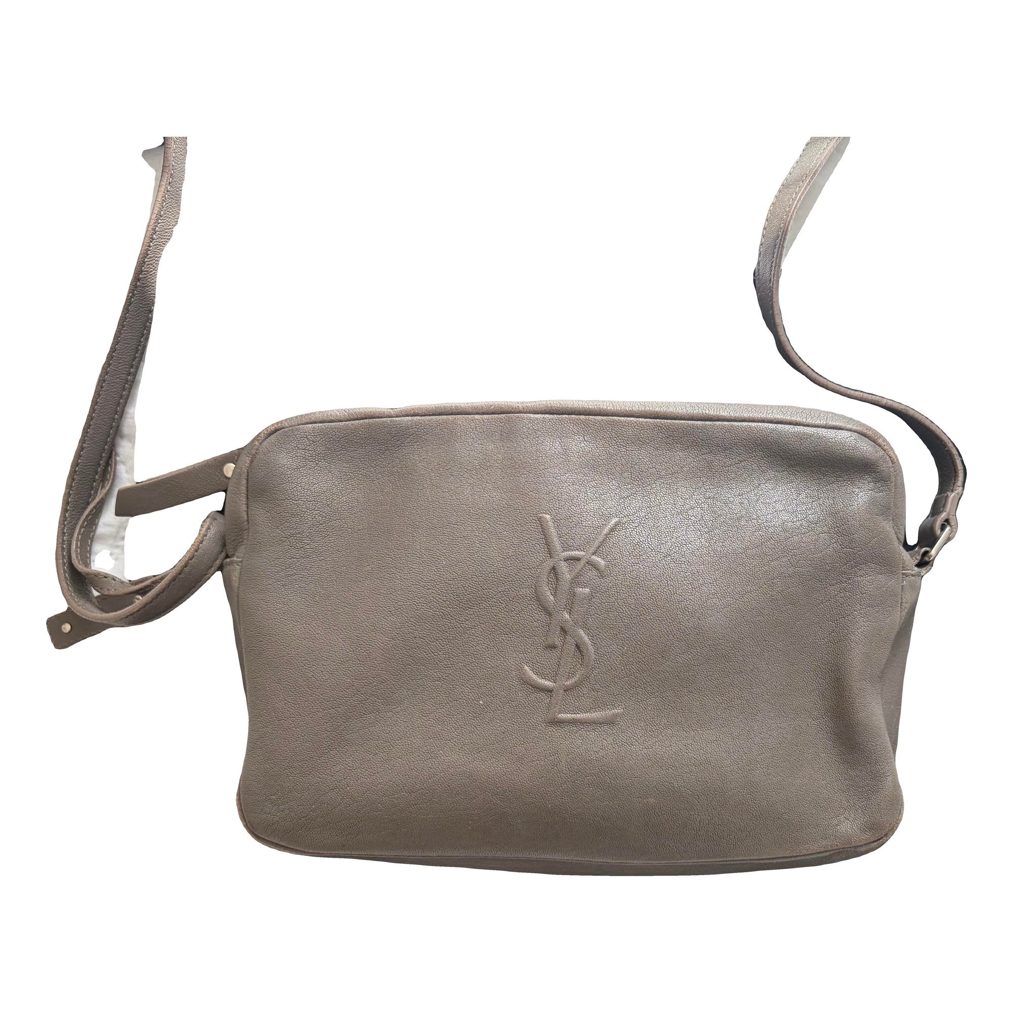 Camera Lou leather crossbody bag