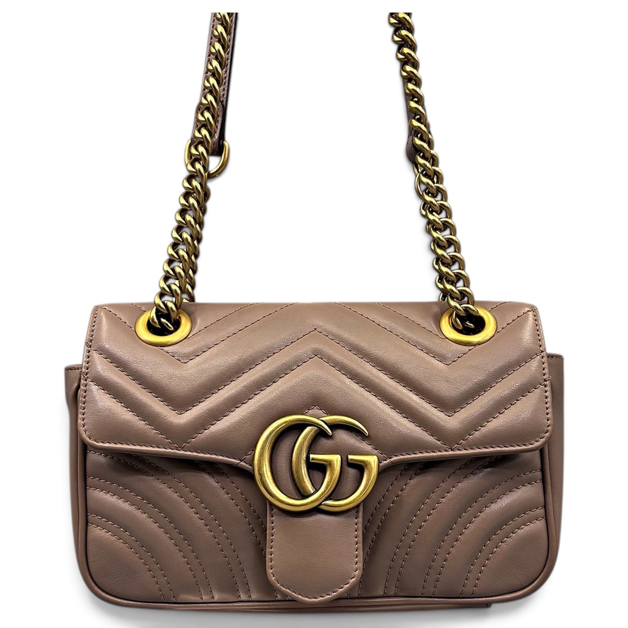 GG Marmont Flap leather handbag