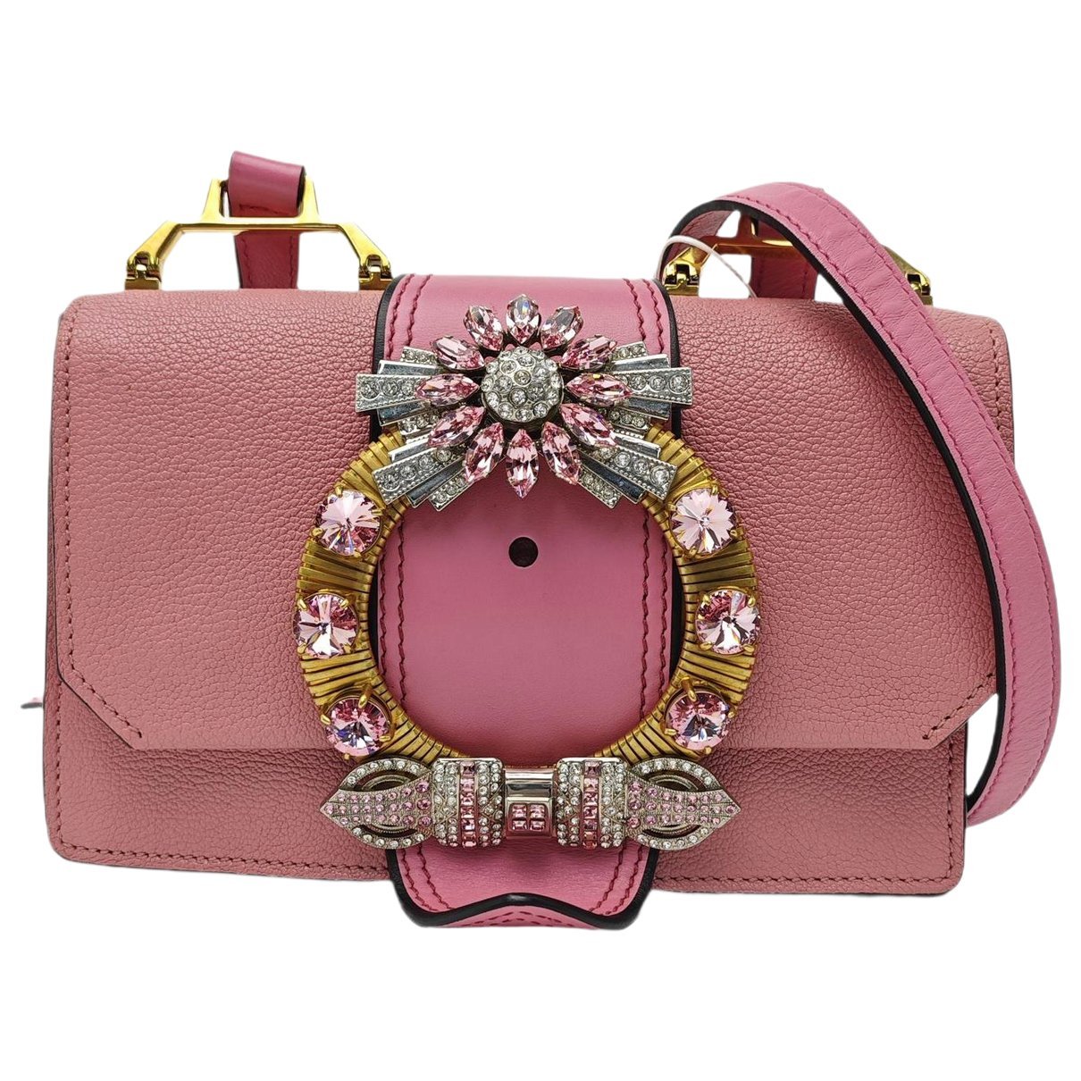 Miu Lady leather handbag