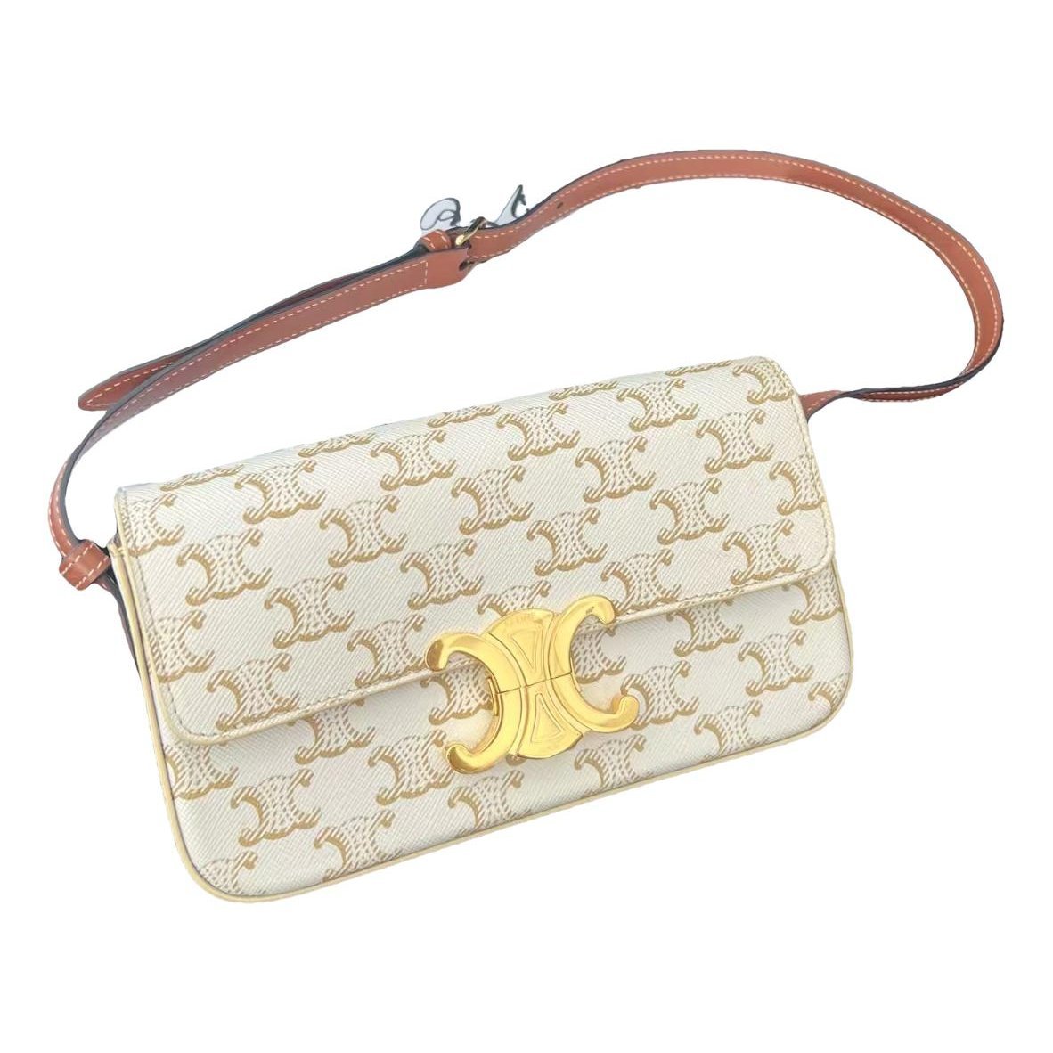 Triomphe Long leather handbag