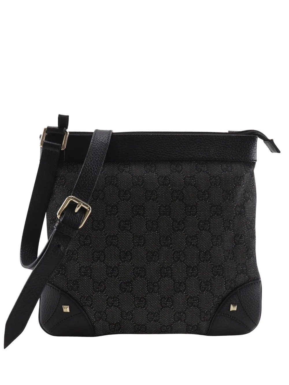 2000-2015 GG Denim Nailhead crossbody bag