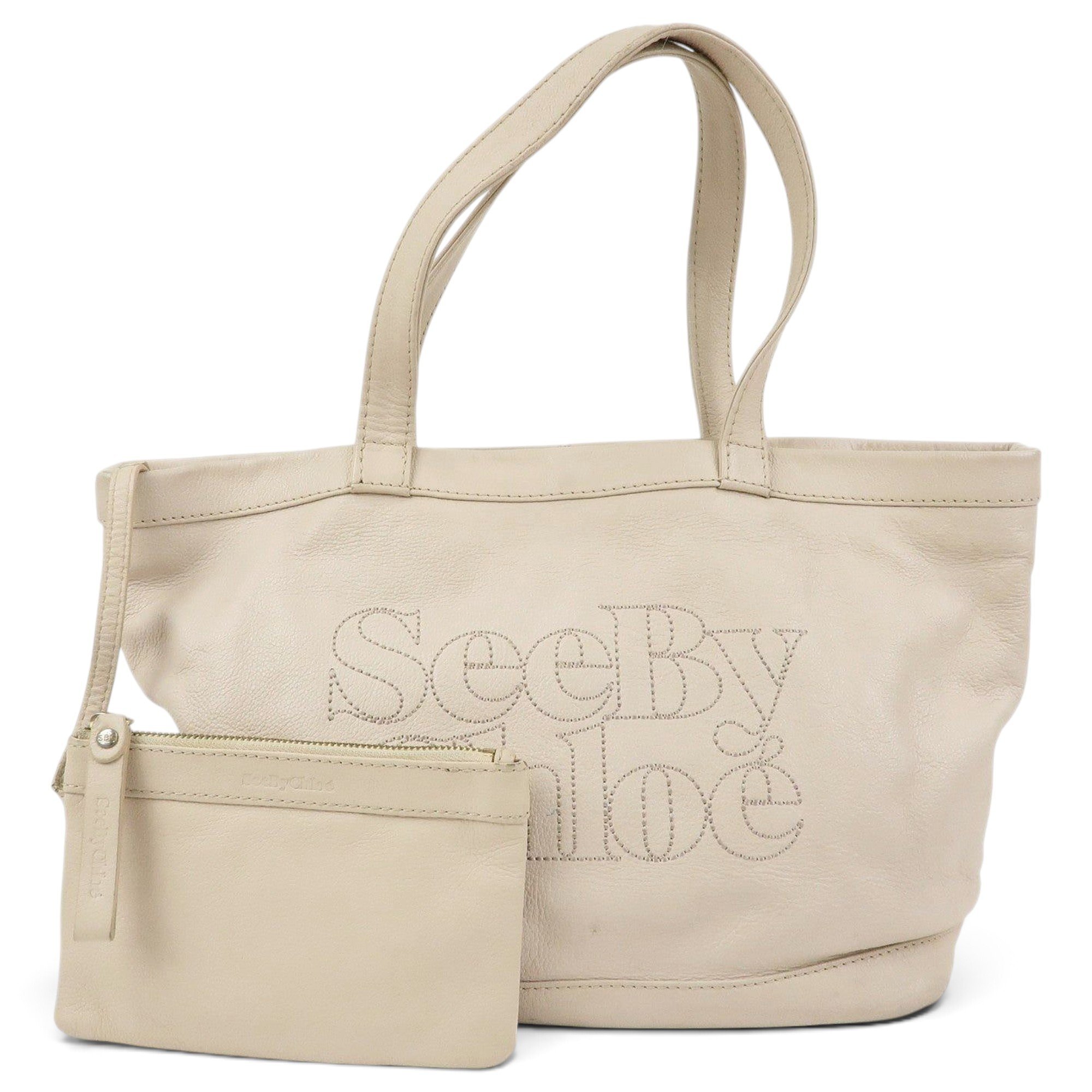 Leather tote