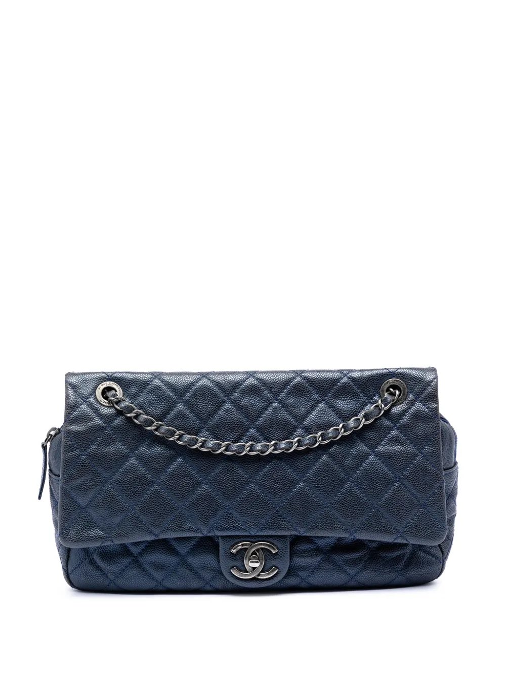 2012 Jumbo Quilted Caviar Easy Flap shoulder bag