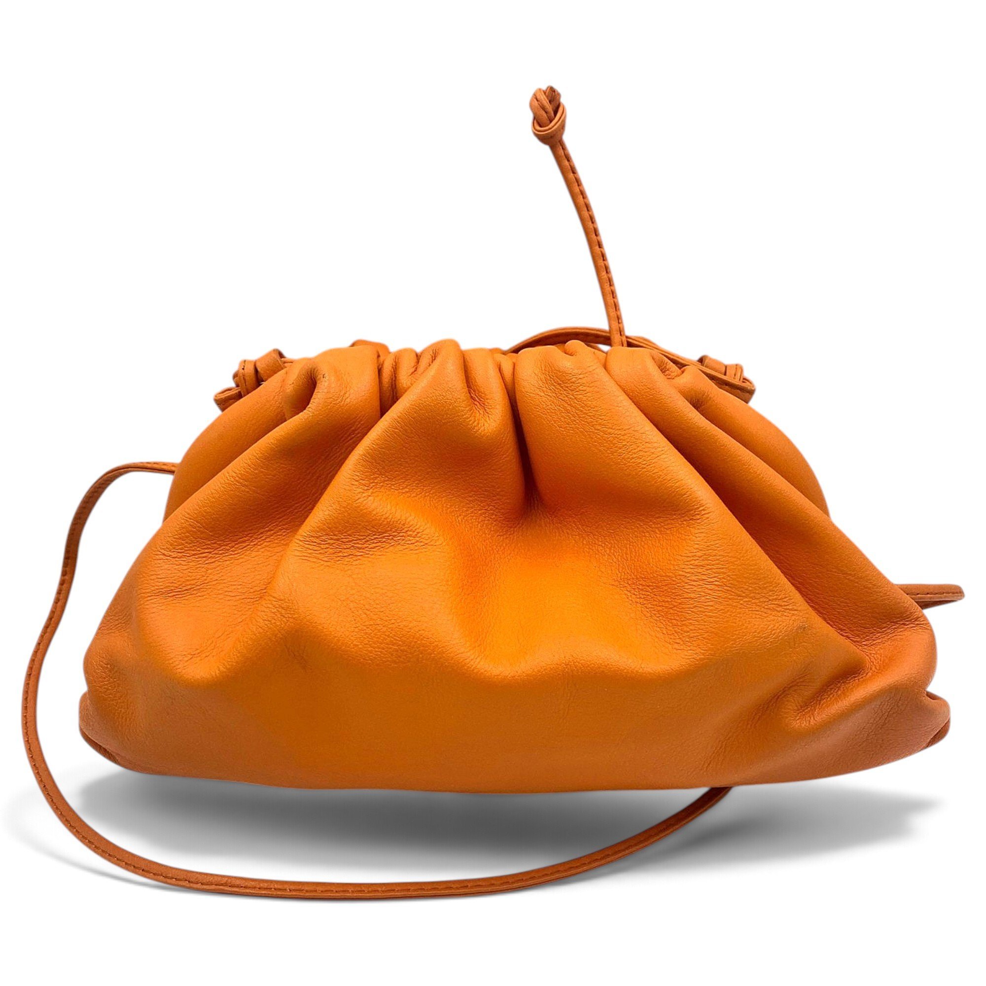 Pouch leather handbag