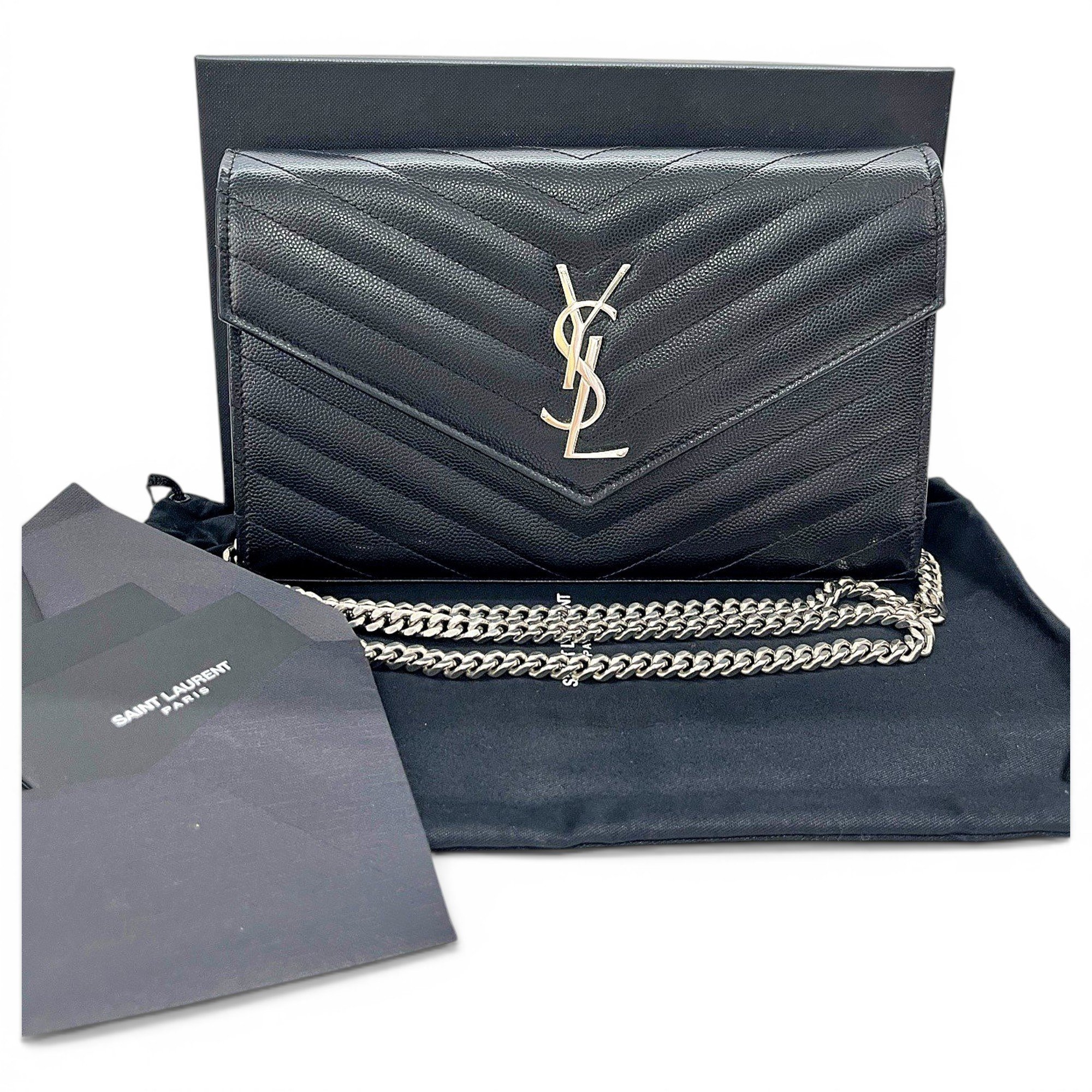 Portefeuille enveloppe leather crossbody bag