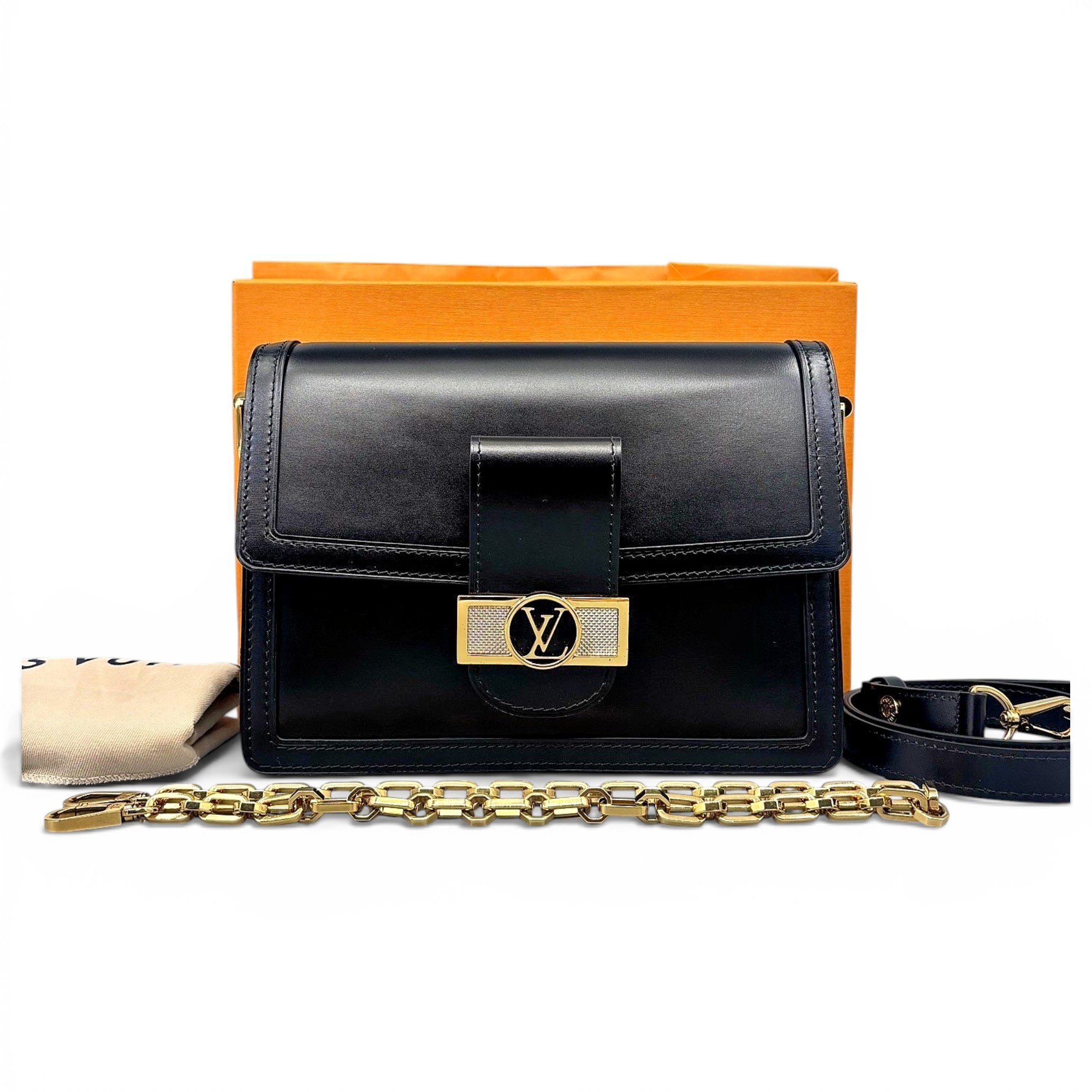 Dauphine leather handbag