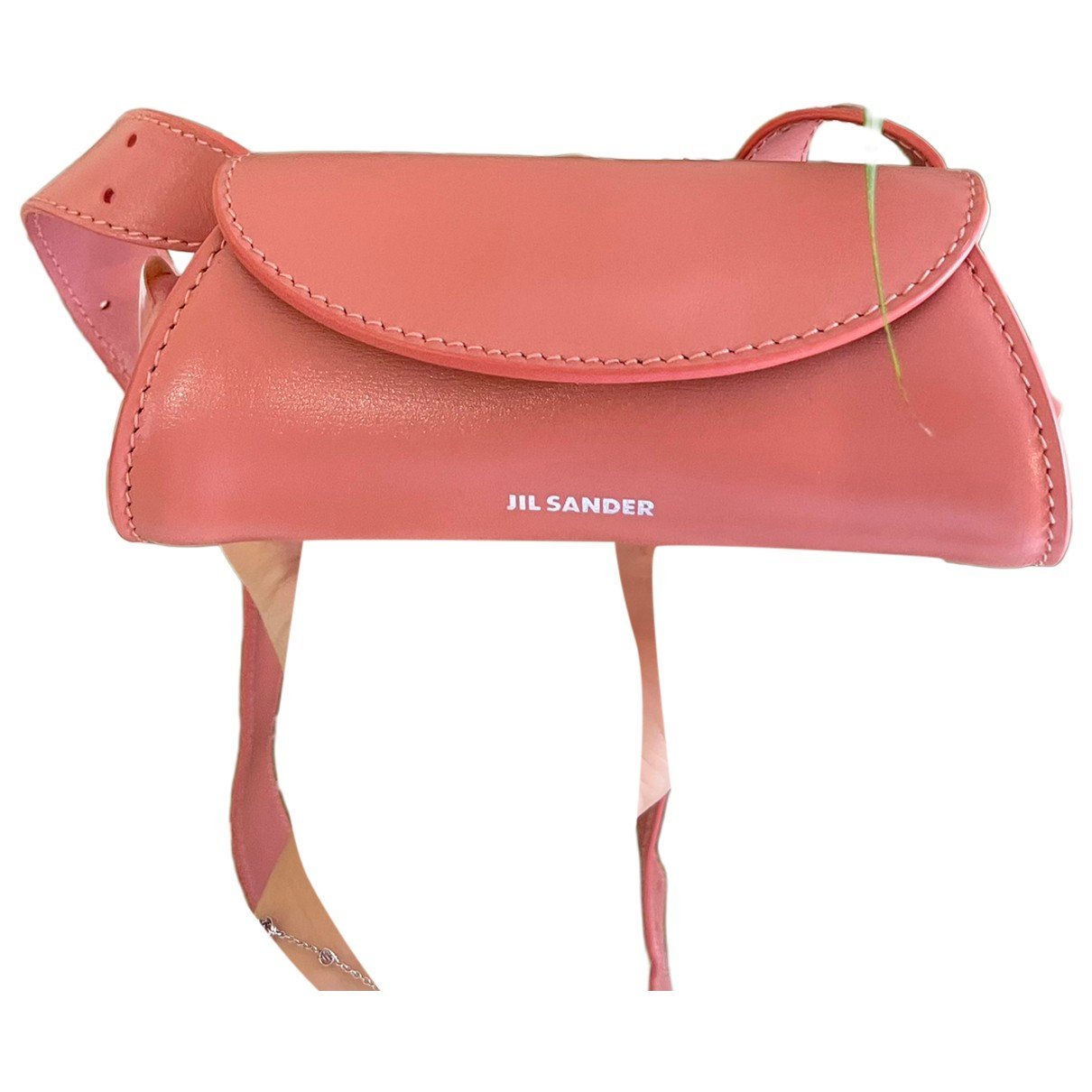 Leather clutch bag