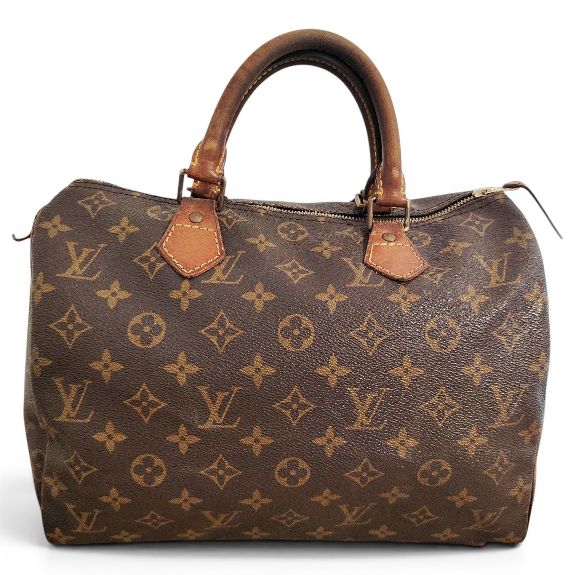 Speedy leather handbag