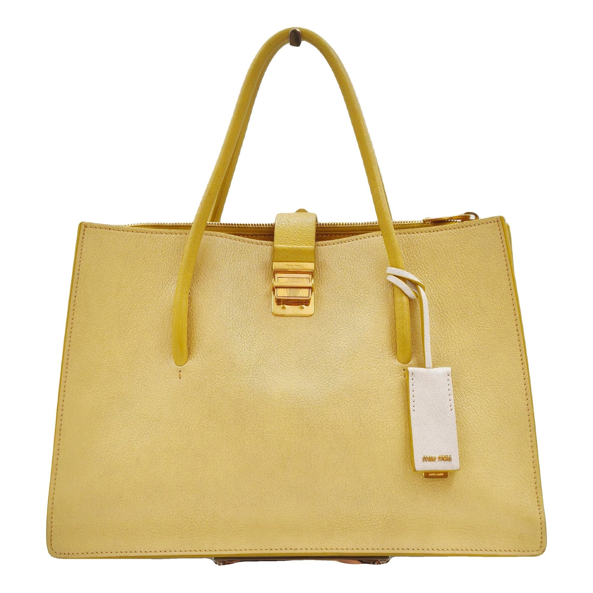 Madras leather handbag