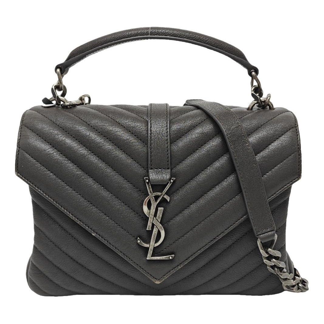 Collége monogramme leather handbag