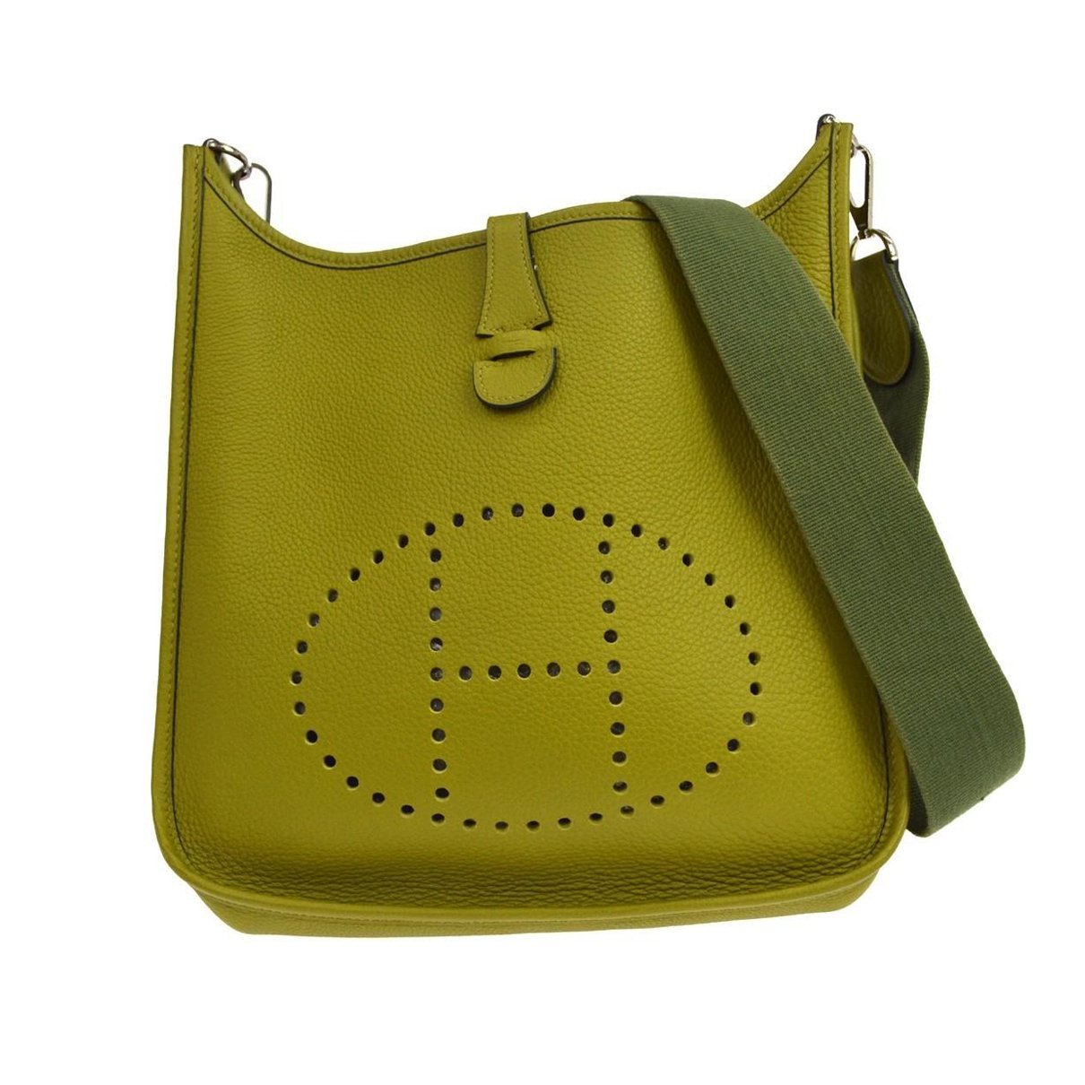 Hermes Evelyne Handbag Clemence Leather