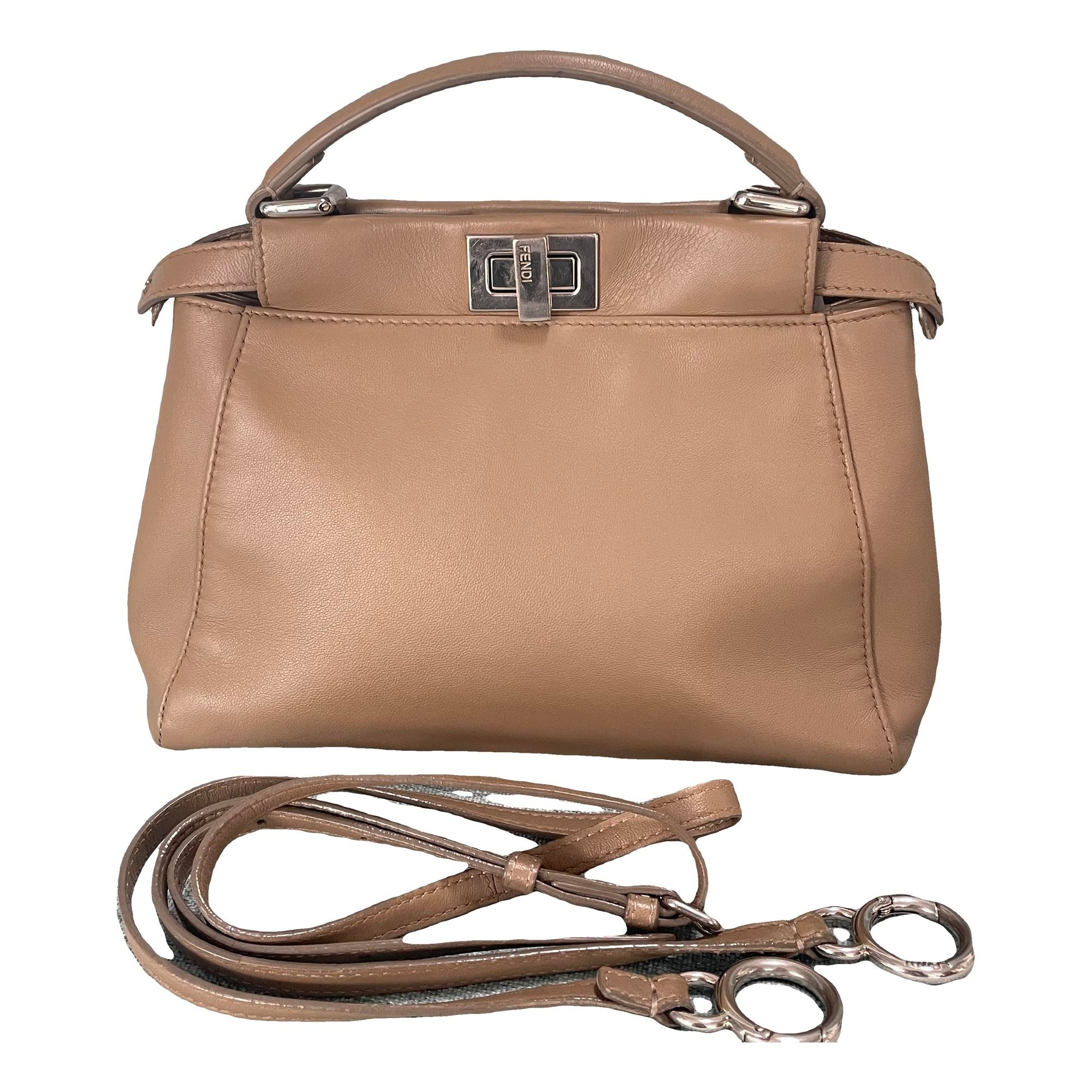 Peekaboo leather handbag